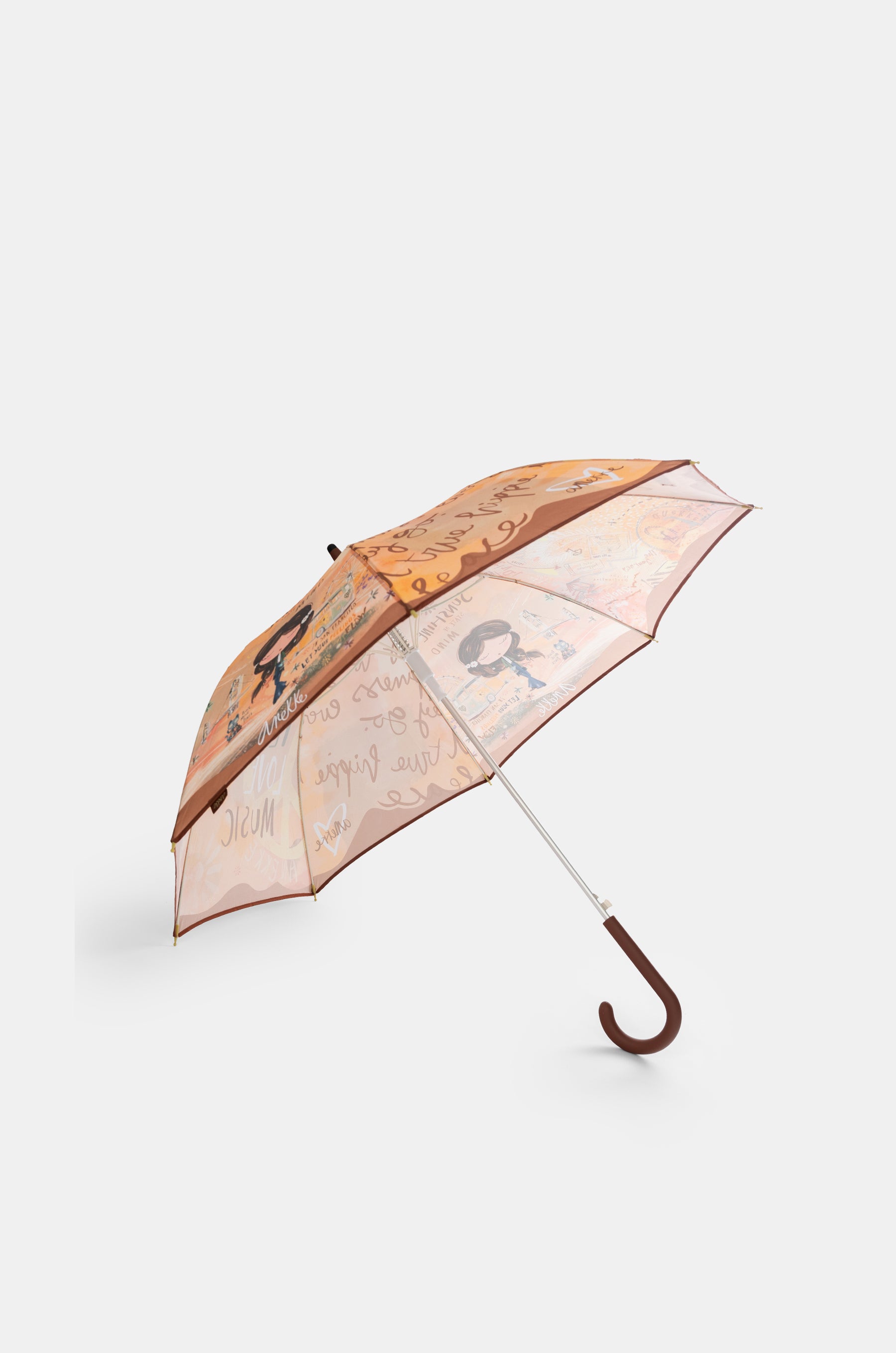 Peace & Love Langer Regenschirm