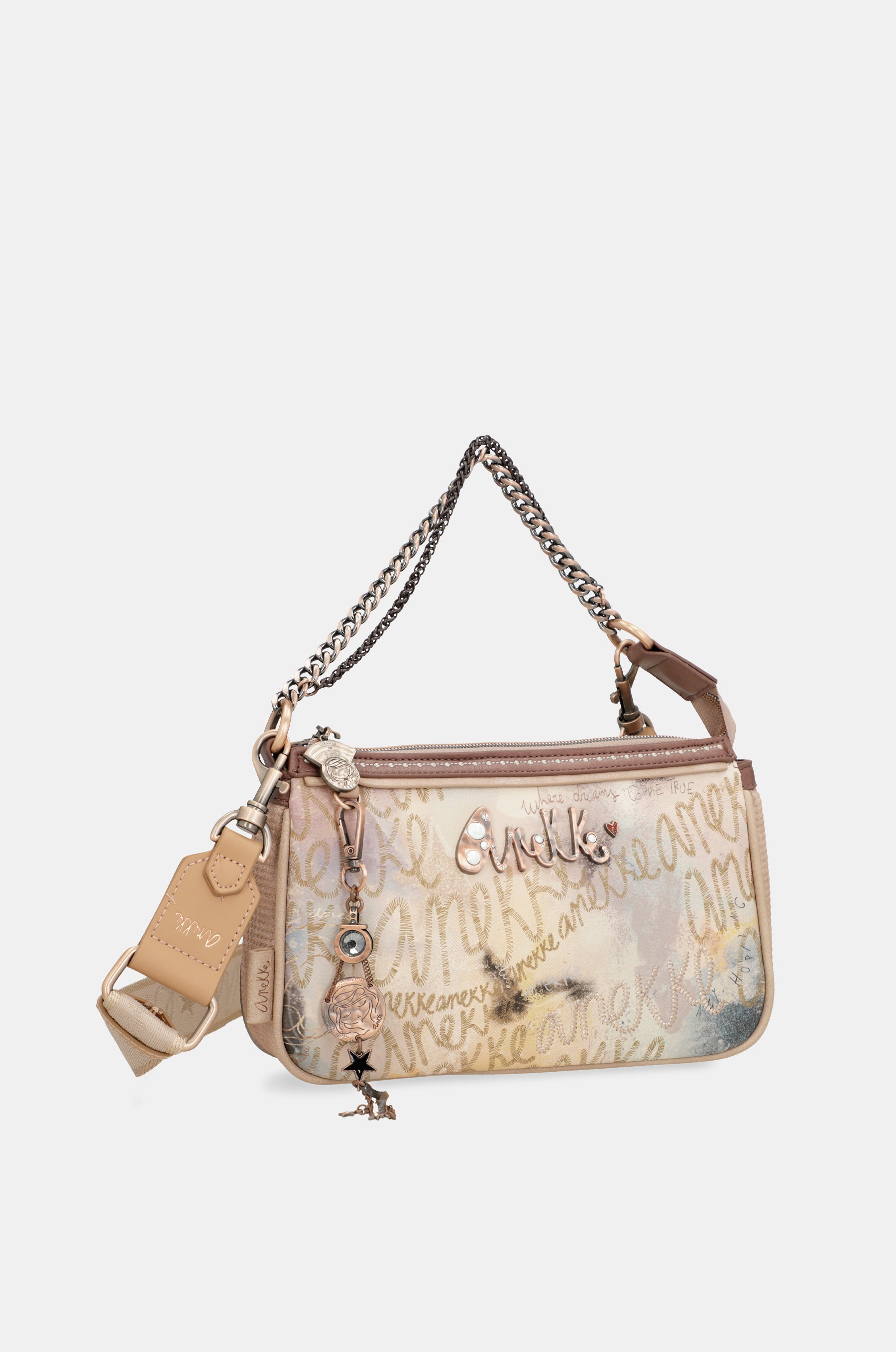 Baguette-Tasche mit Stars