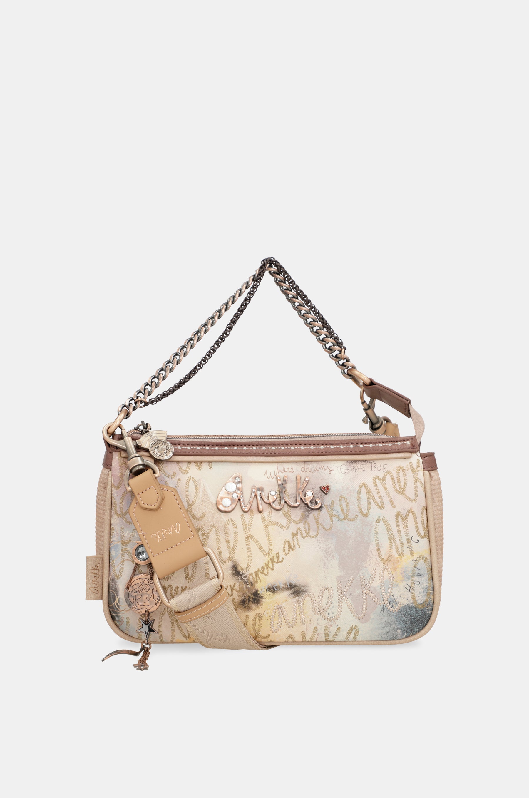 Baguette-Tasche mit Stars