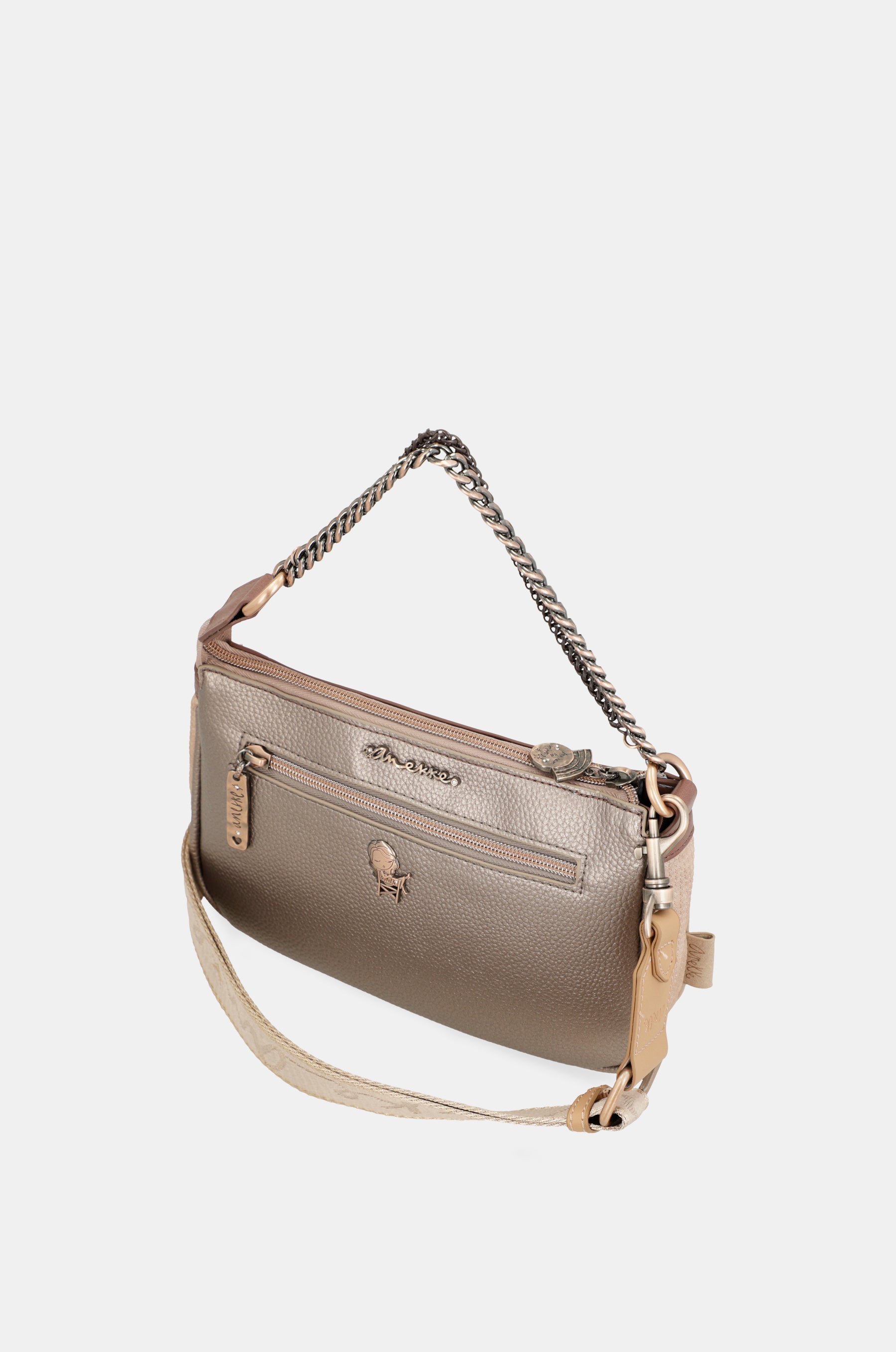 Baguette-Tasche mit Stars