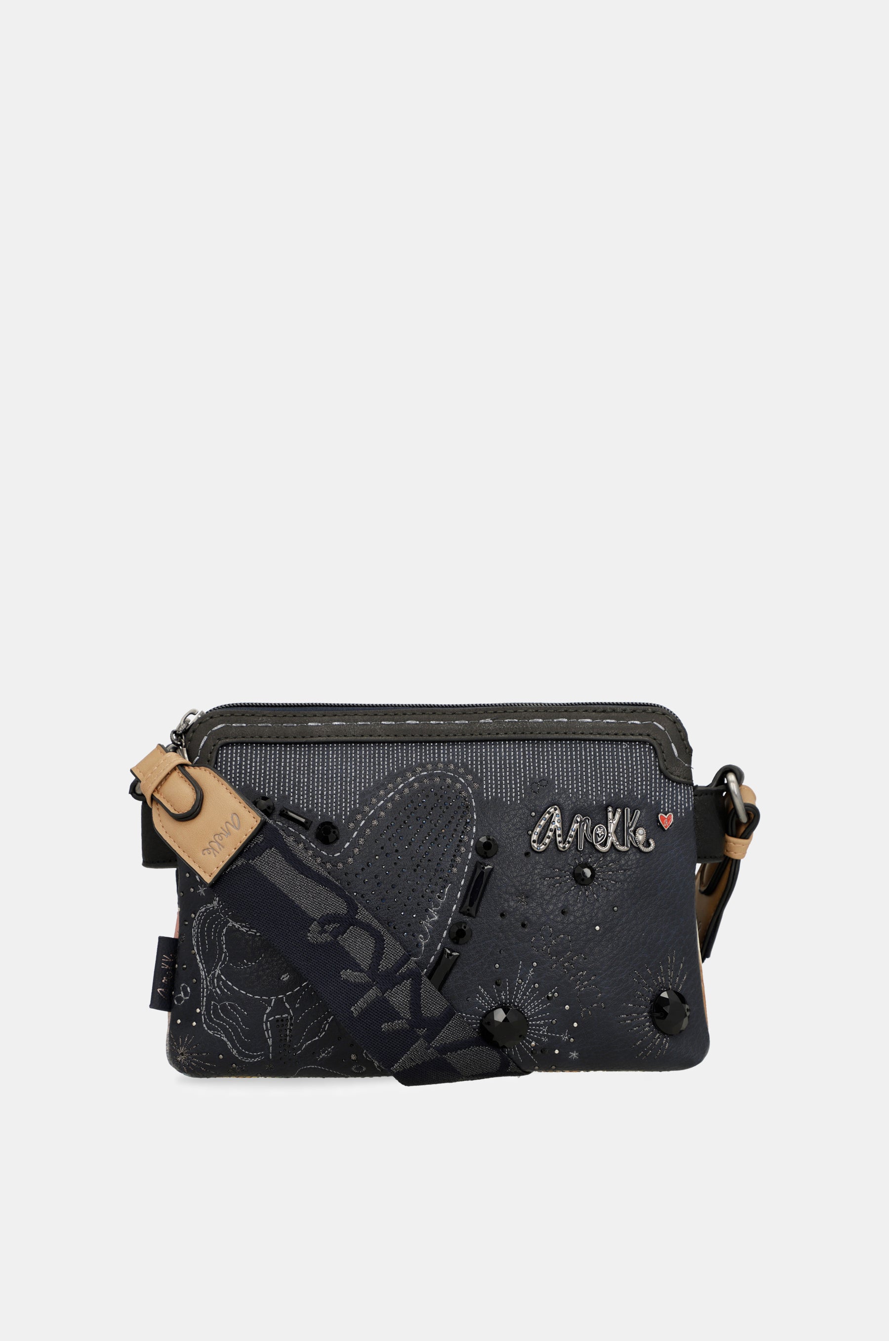 Studio – Umhängetasche mit 2 Fächern in Marineblau