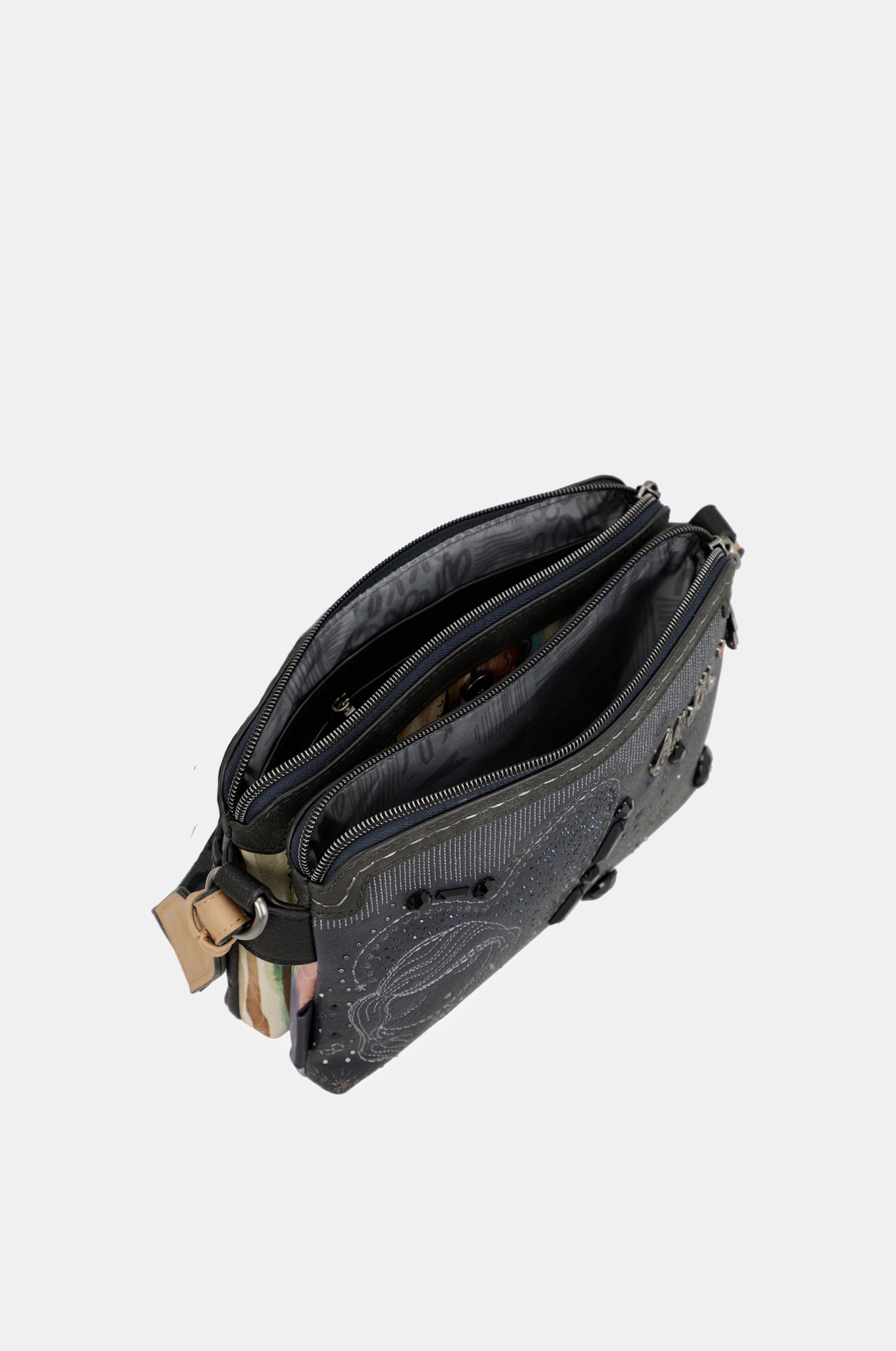 Studio – Umhängetasche mit 2 Fächern in Marineblau