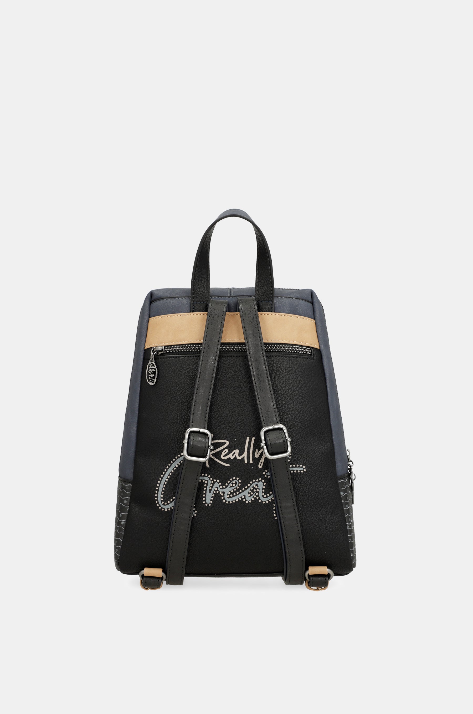Studio Rucksack mit Perlen in Marineblau