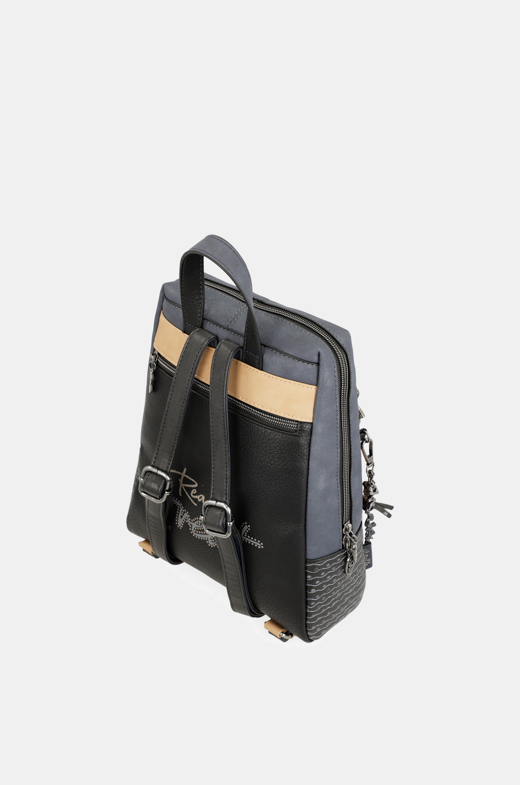 Studio Rucksack mit Perlen in Marineblau