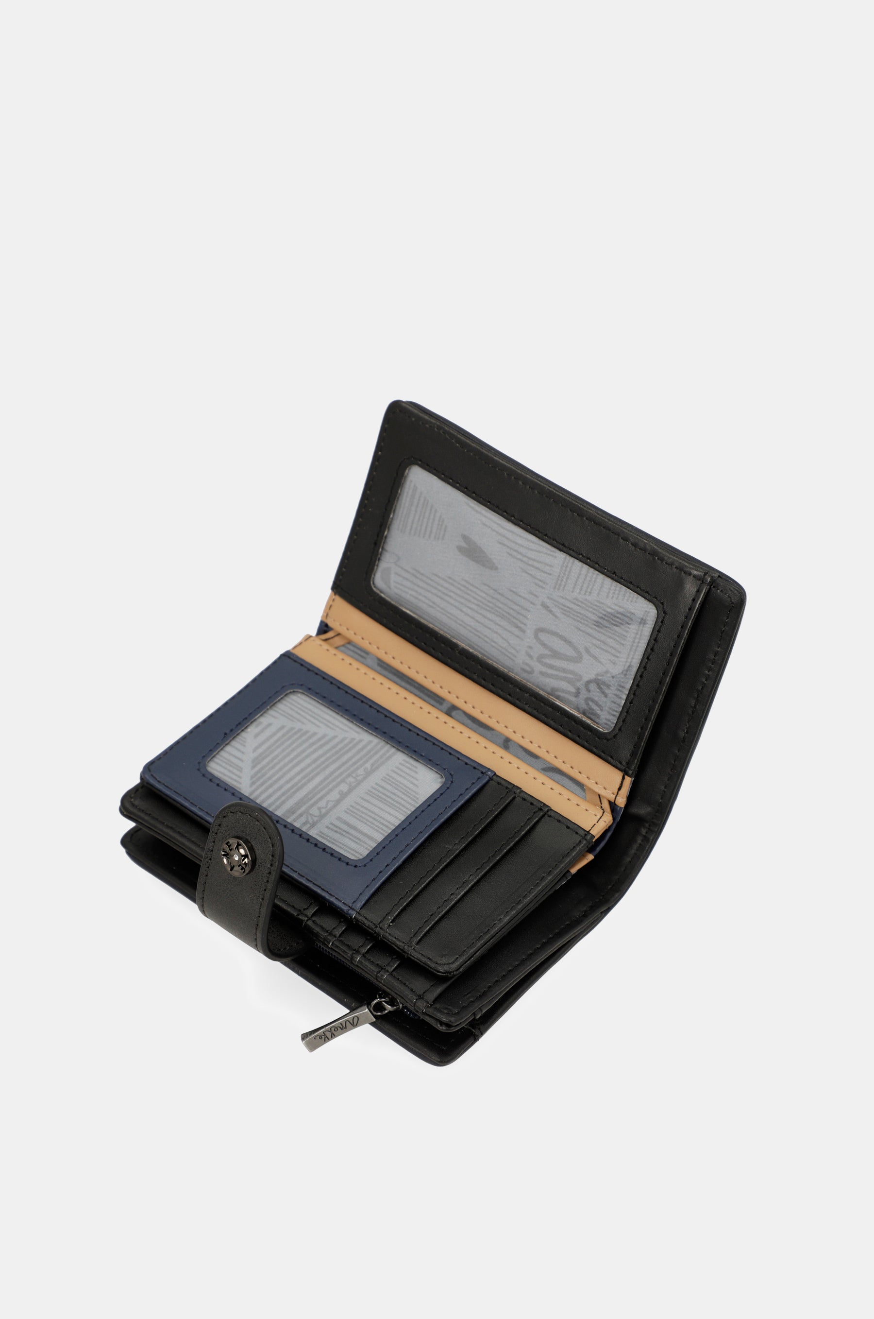 Kleines RFID-Portemonnaie Studio in Marineblau