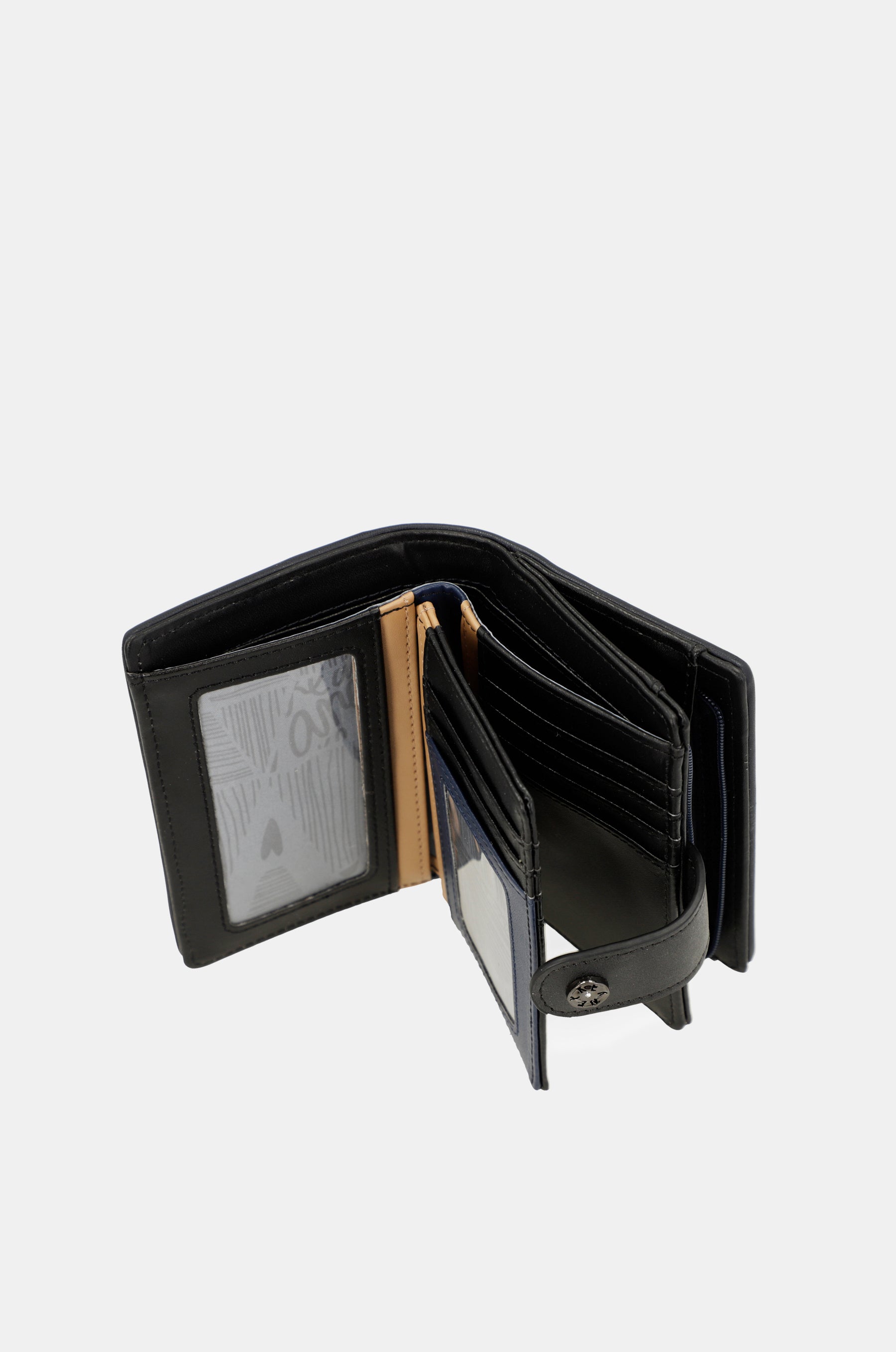 Kleines RFID-Portemonnaie Studio in Marineblau