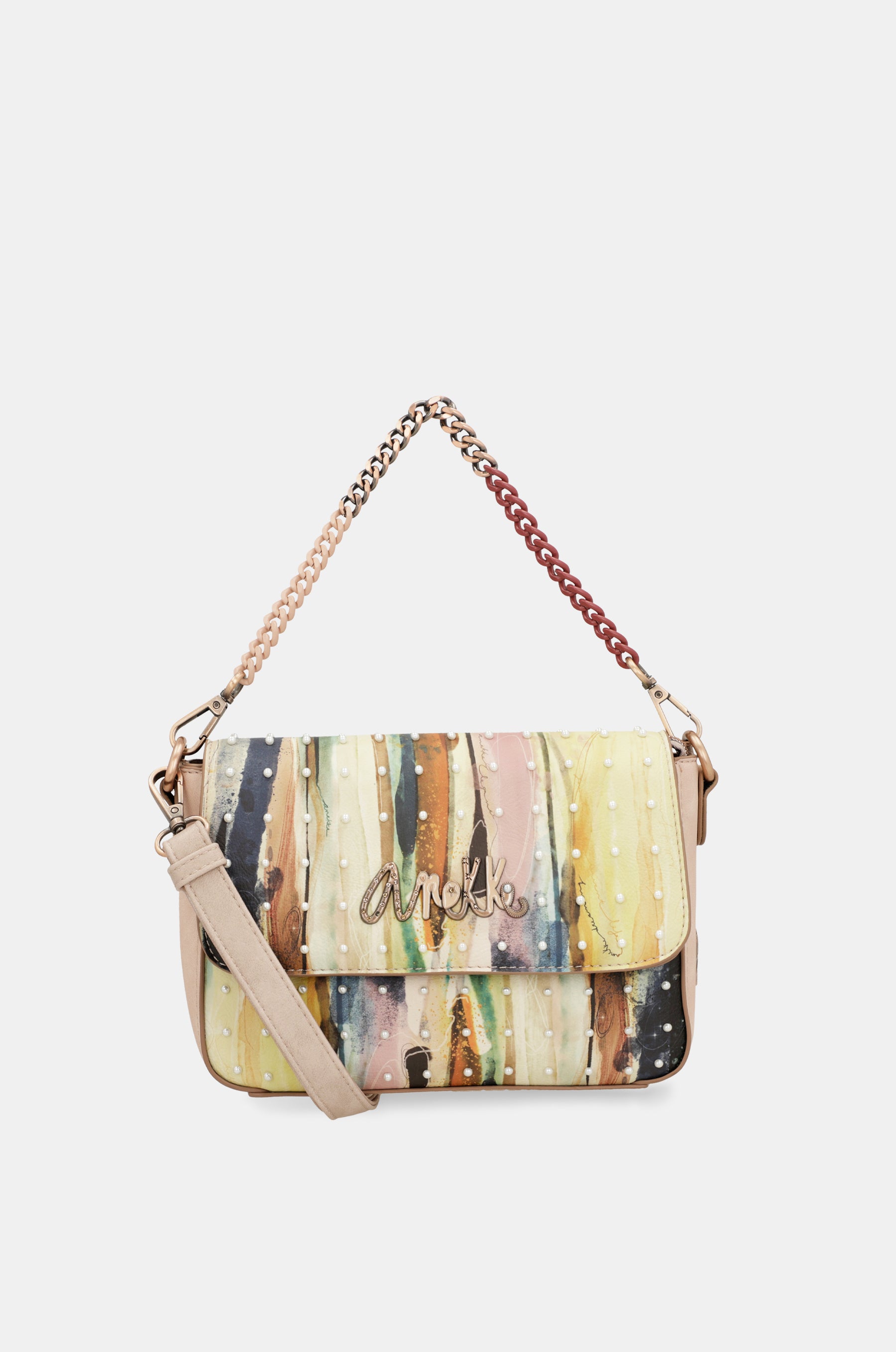 Anekke Studio – Baguette-Tasche in Nude