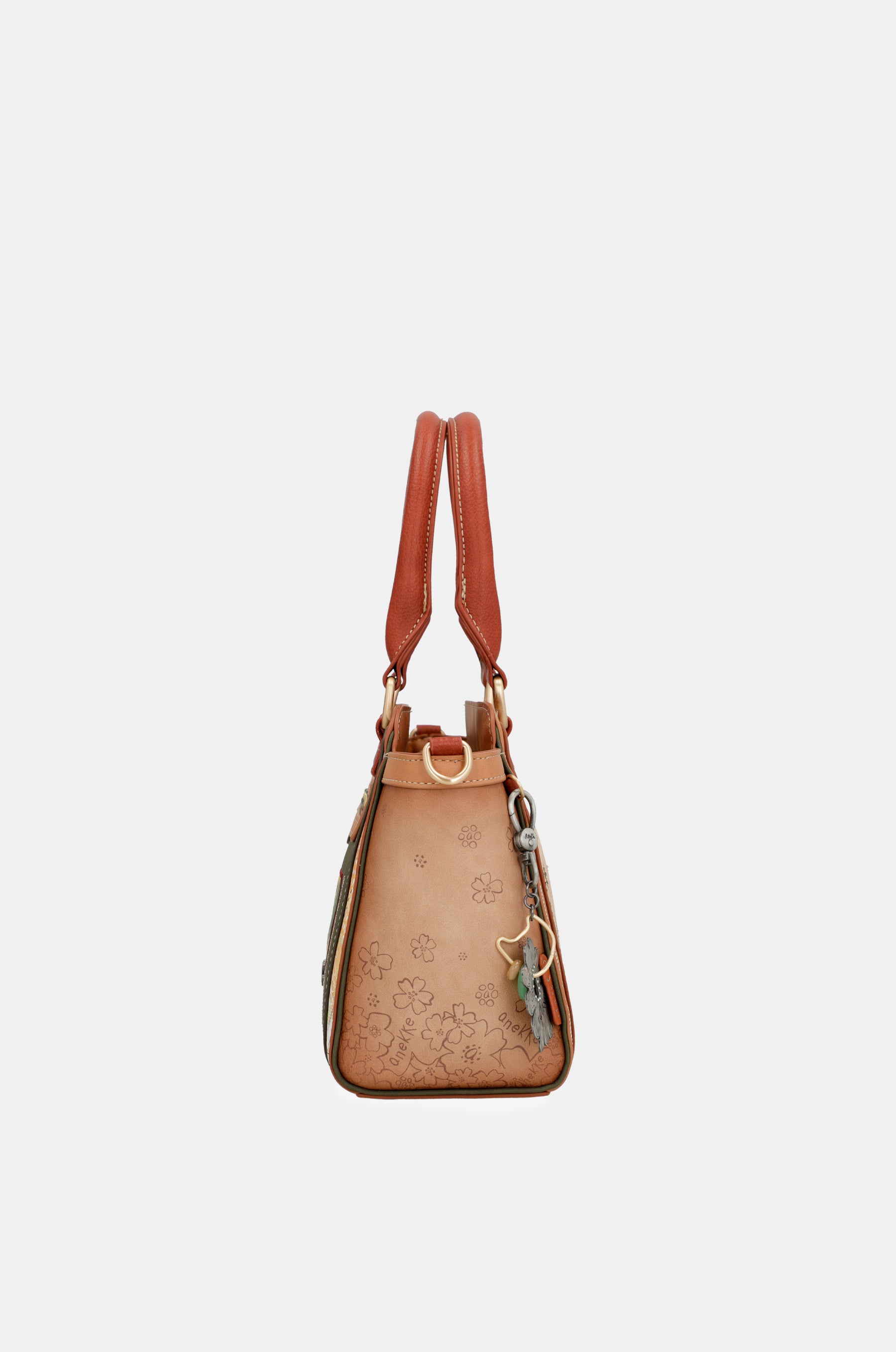 Kamelfarbene Bowlingtasche Peace & Love