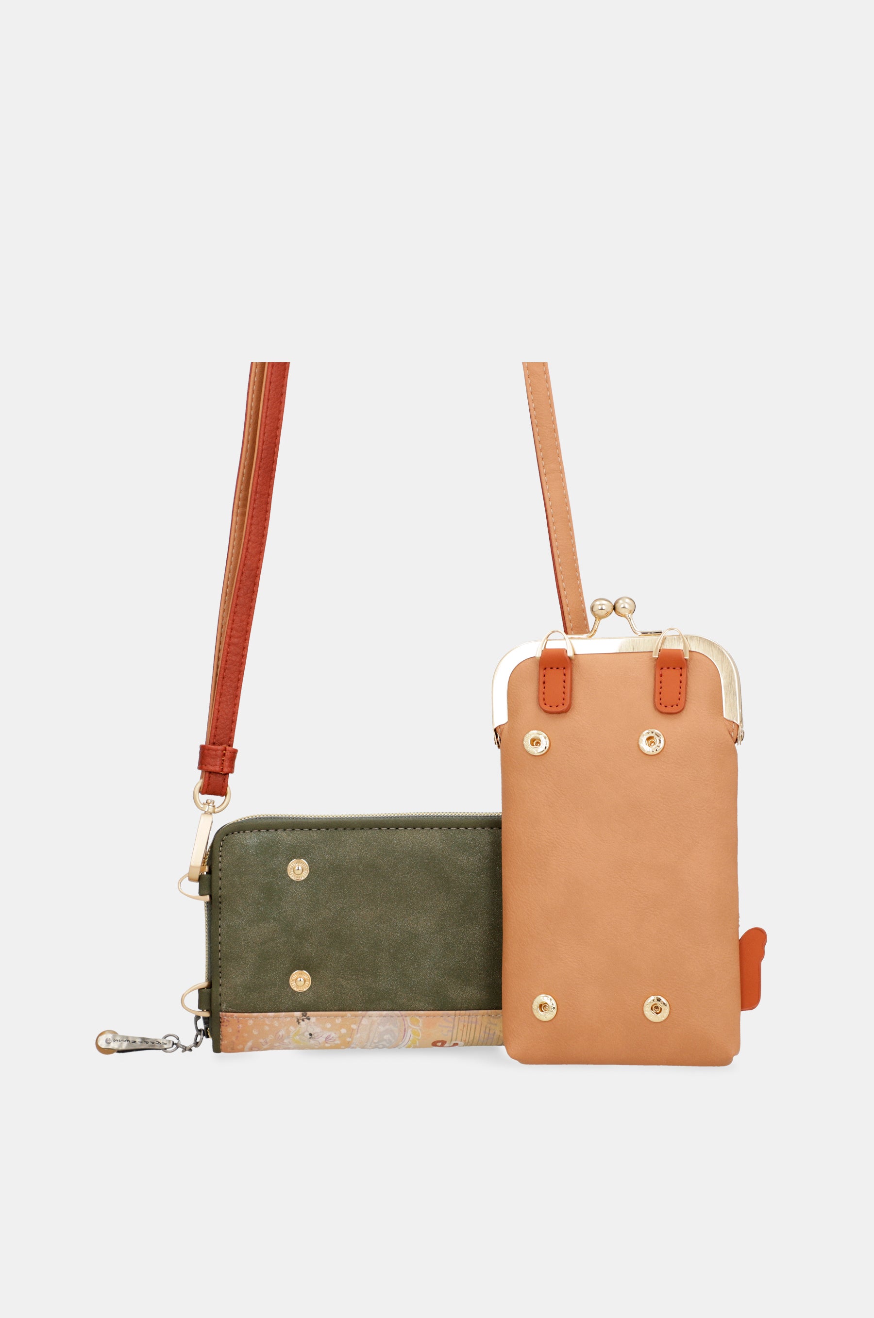 Peace & Love – 3-in-1-RFID-Geldbörse in Kamel