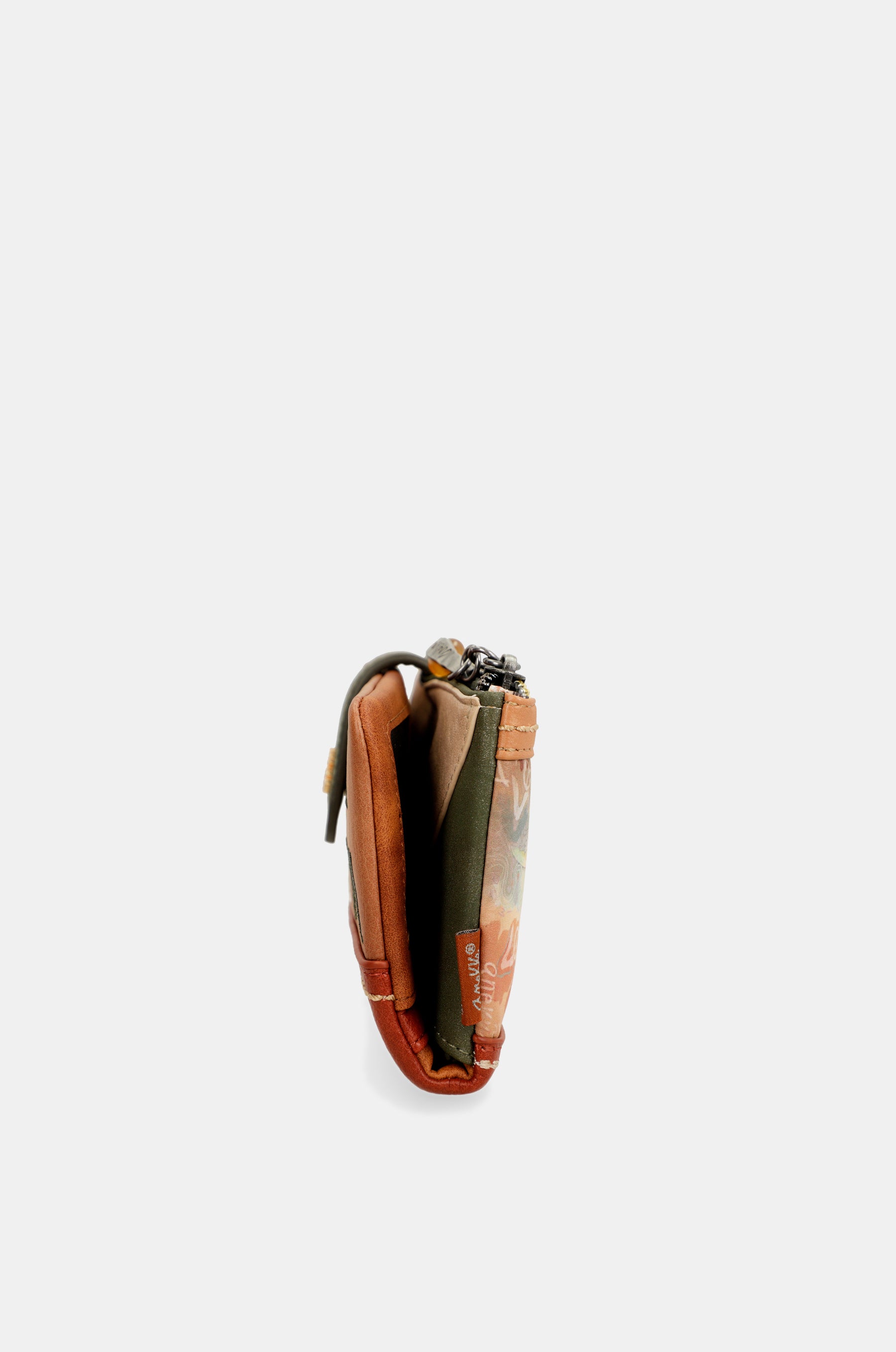 Flexibles großes RFID-Portemonnaie Flower