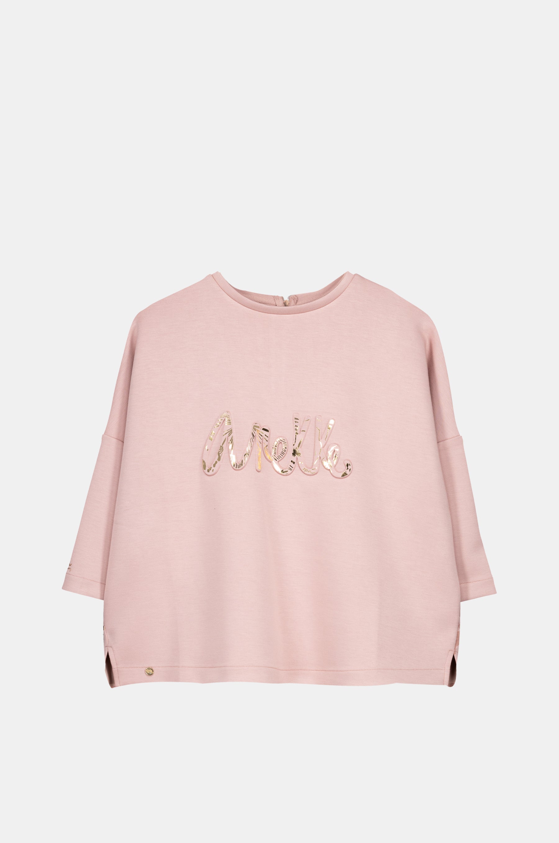 Beiges Logo-Sweatshirt