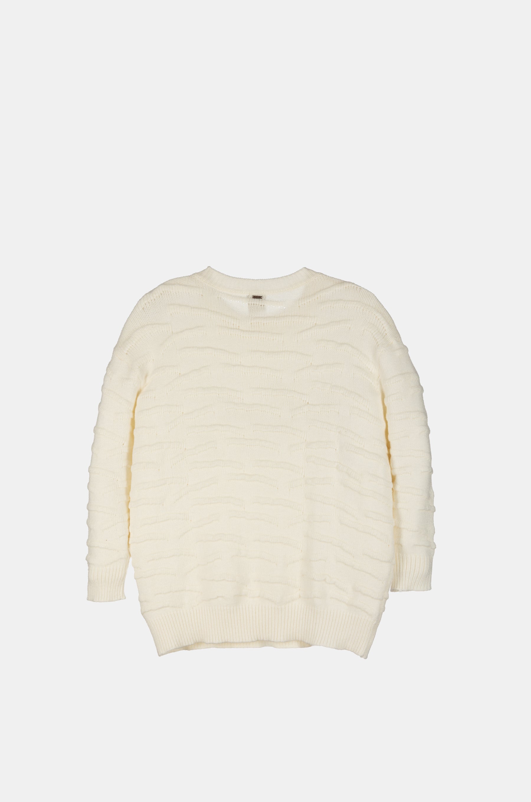 Ecrufarbener Strickpullover