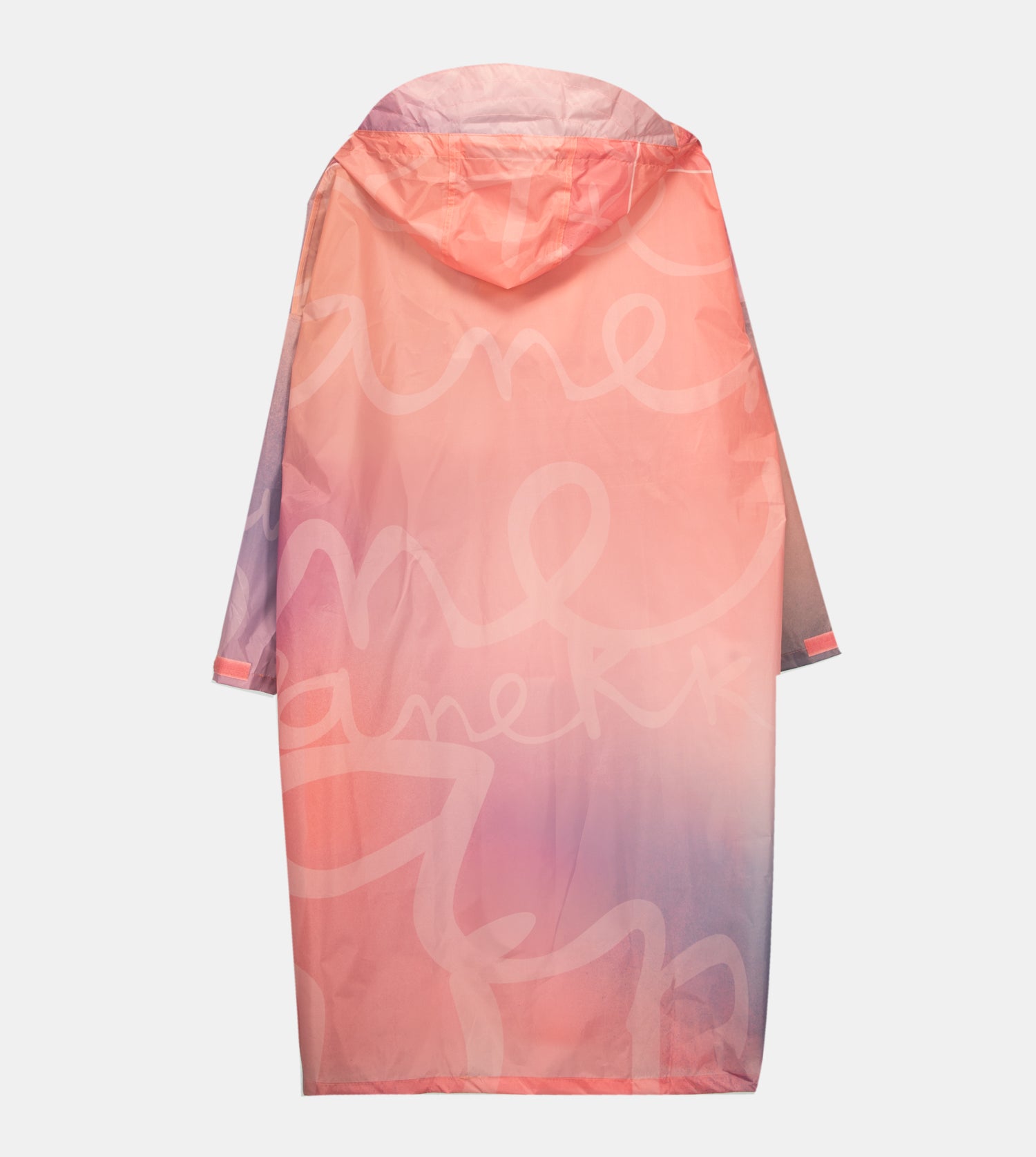 Faltbare rosa Regenjacke