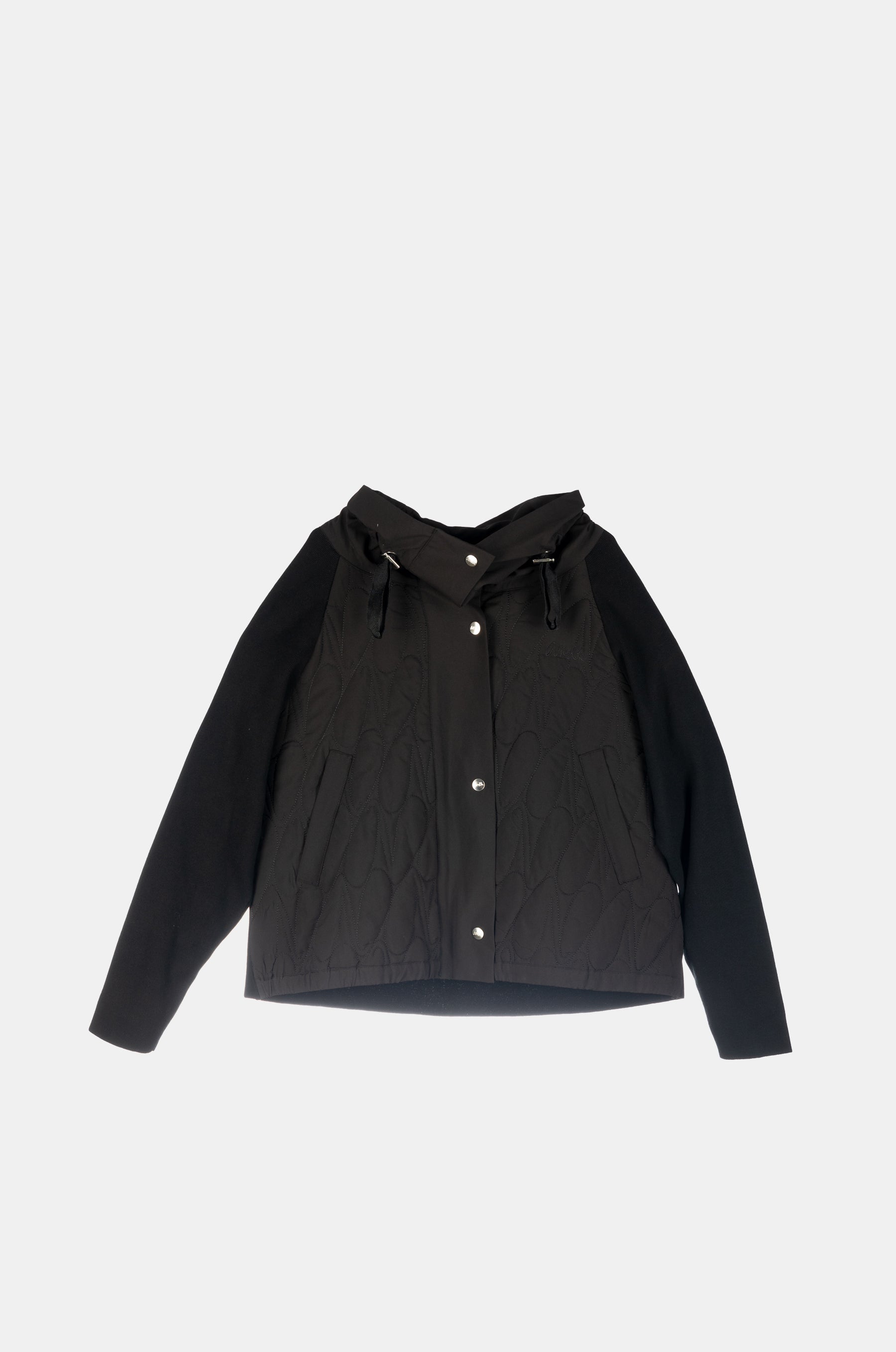 Schwarze Steppjacke