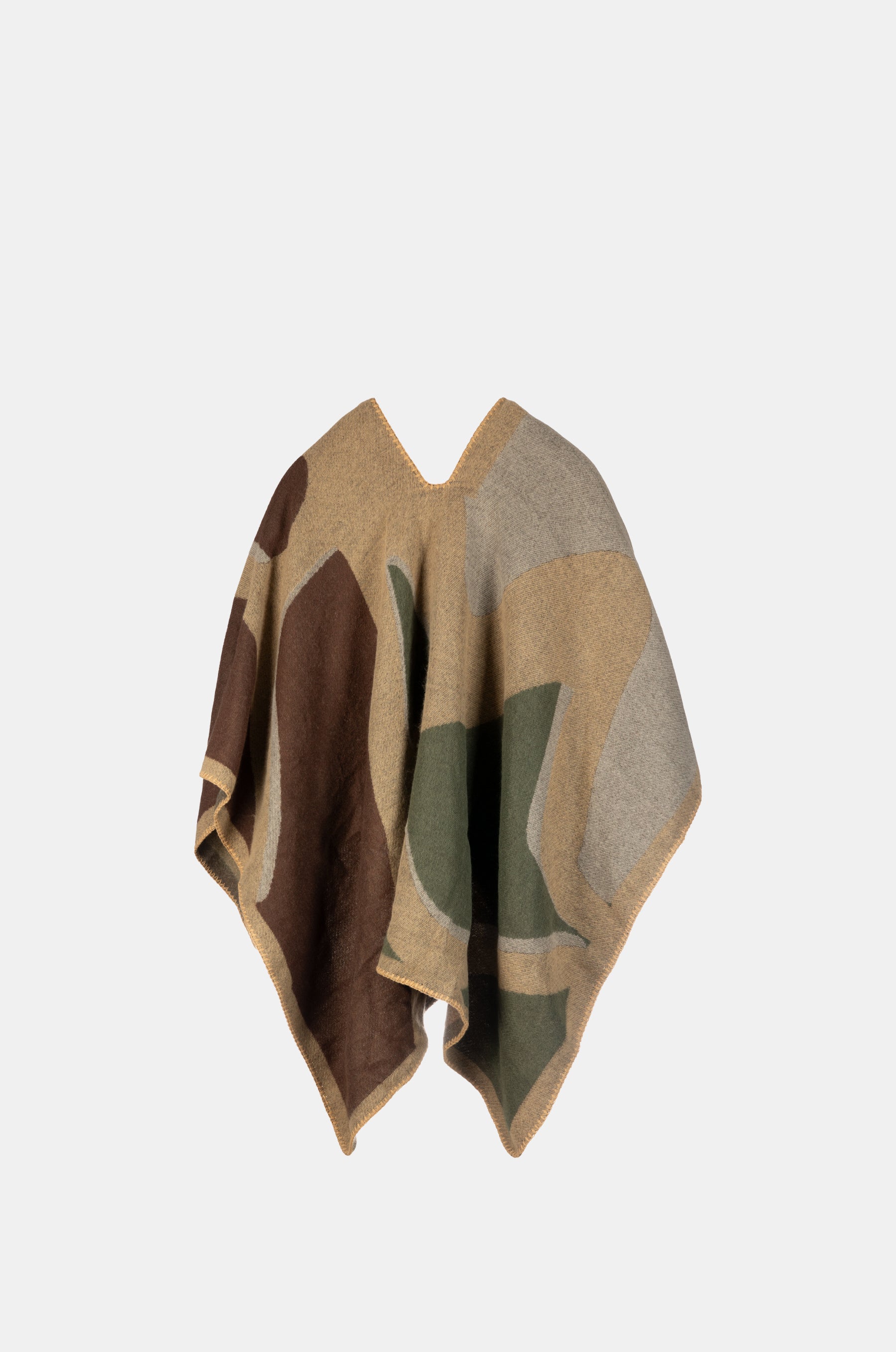 Leichter Poncho mit Print