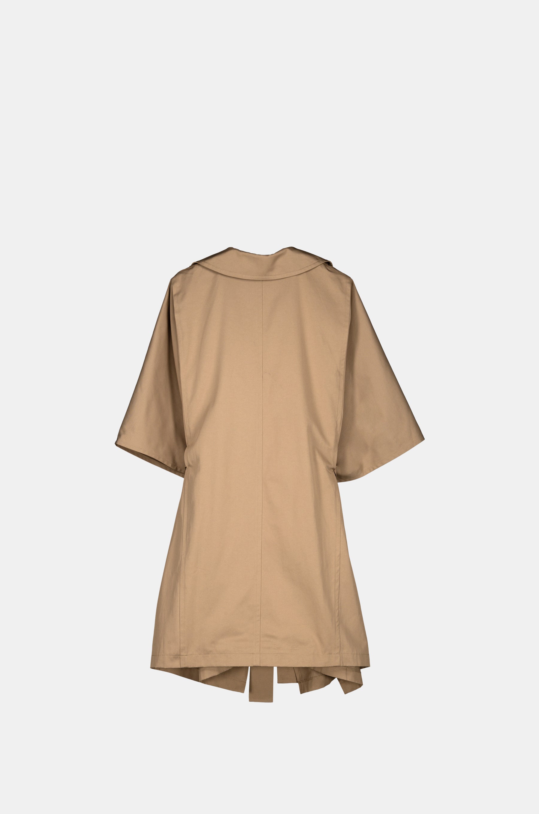 Beiger Trenchcoat im Cape-Stil