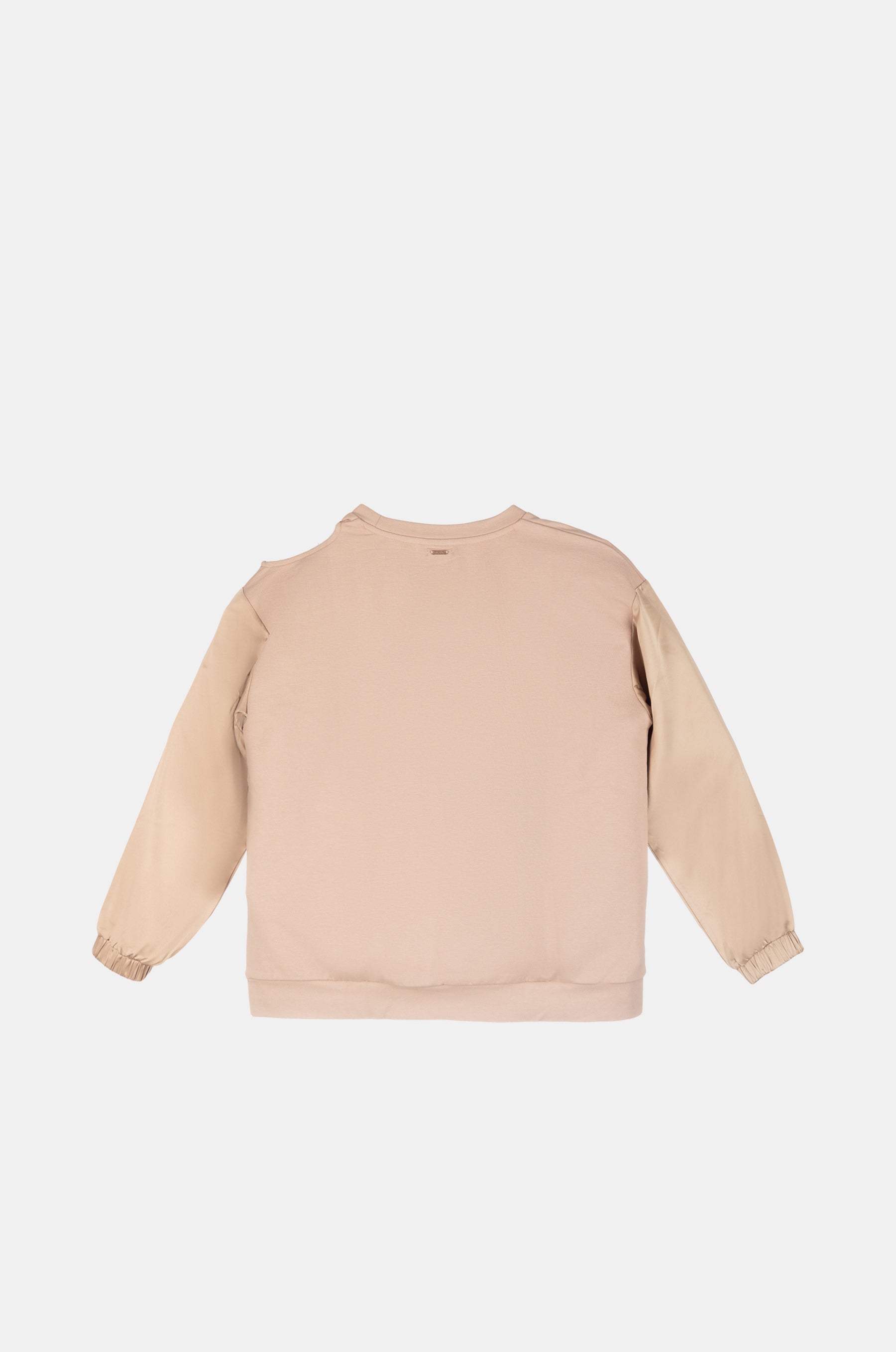 Beiges Sweatshirt mit Cut-outs
