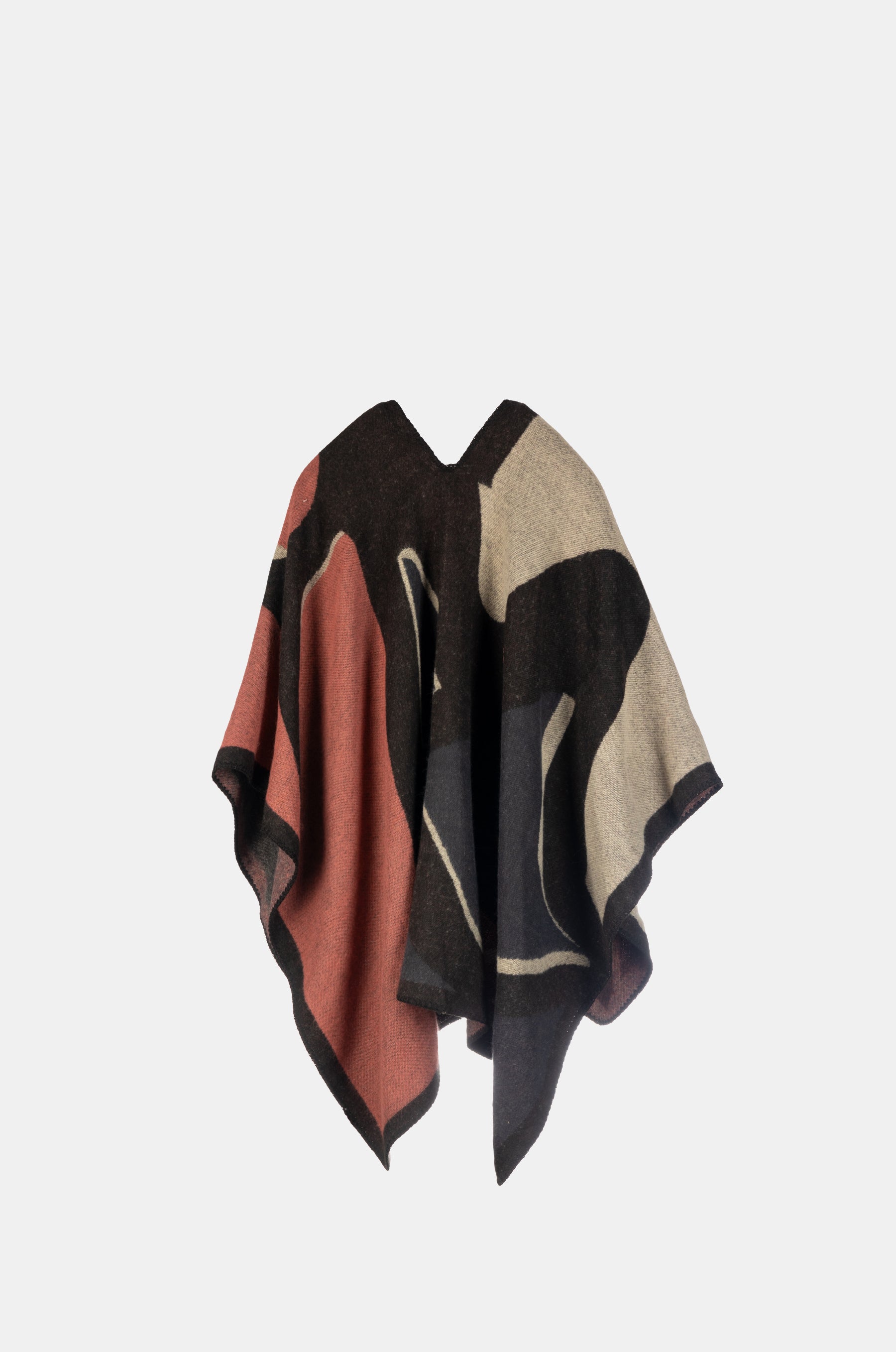 Anekke bedruckter Poncho