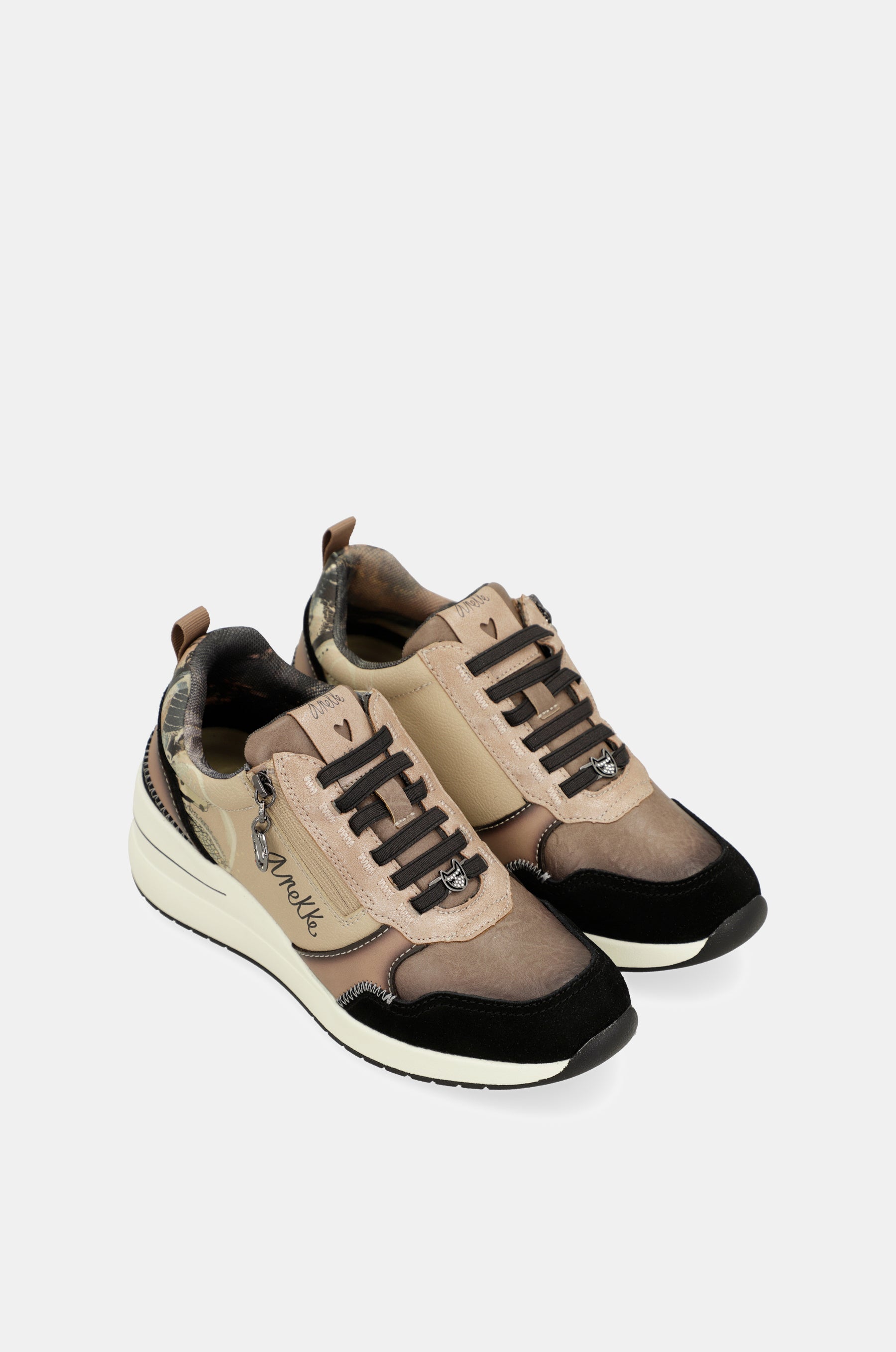 Mehrfarbige Sneakers mit Keilabsatz „Dreams“