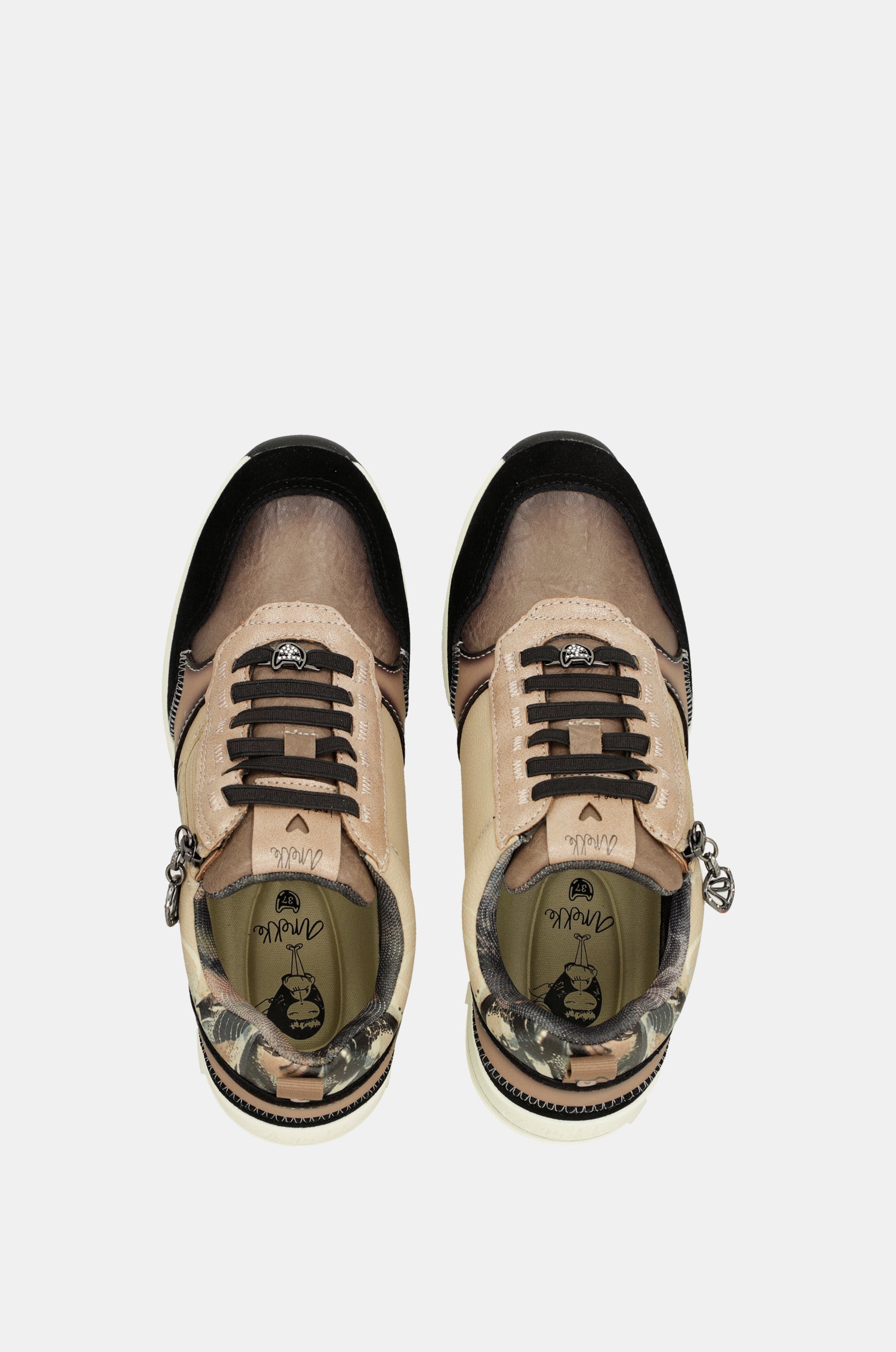 Mehrfarbige Sneakers mit Keilabsatz „Dreams“