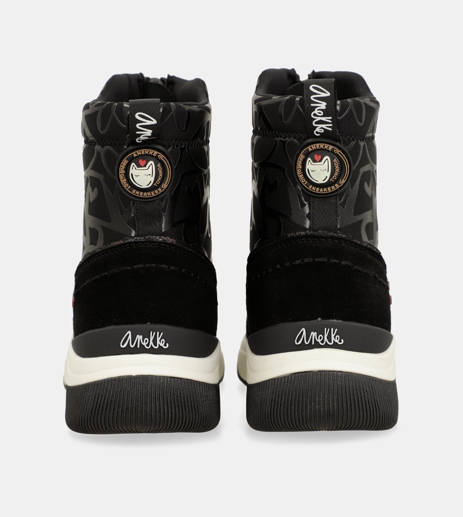 Elegante schwarze sportliche Stiefelette