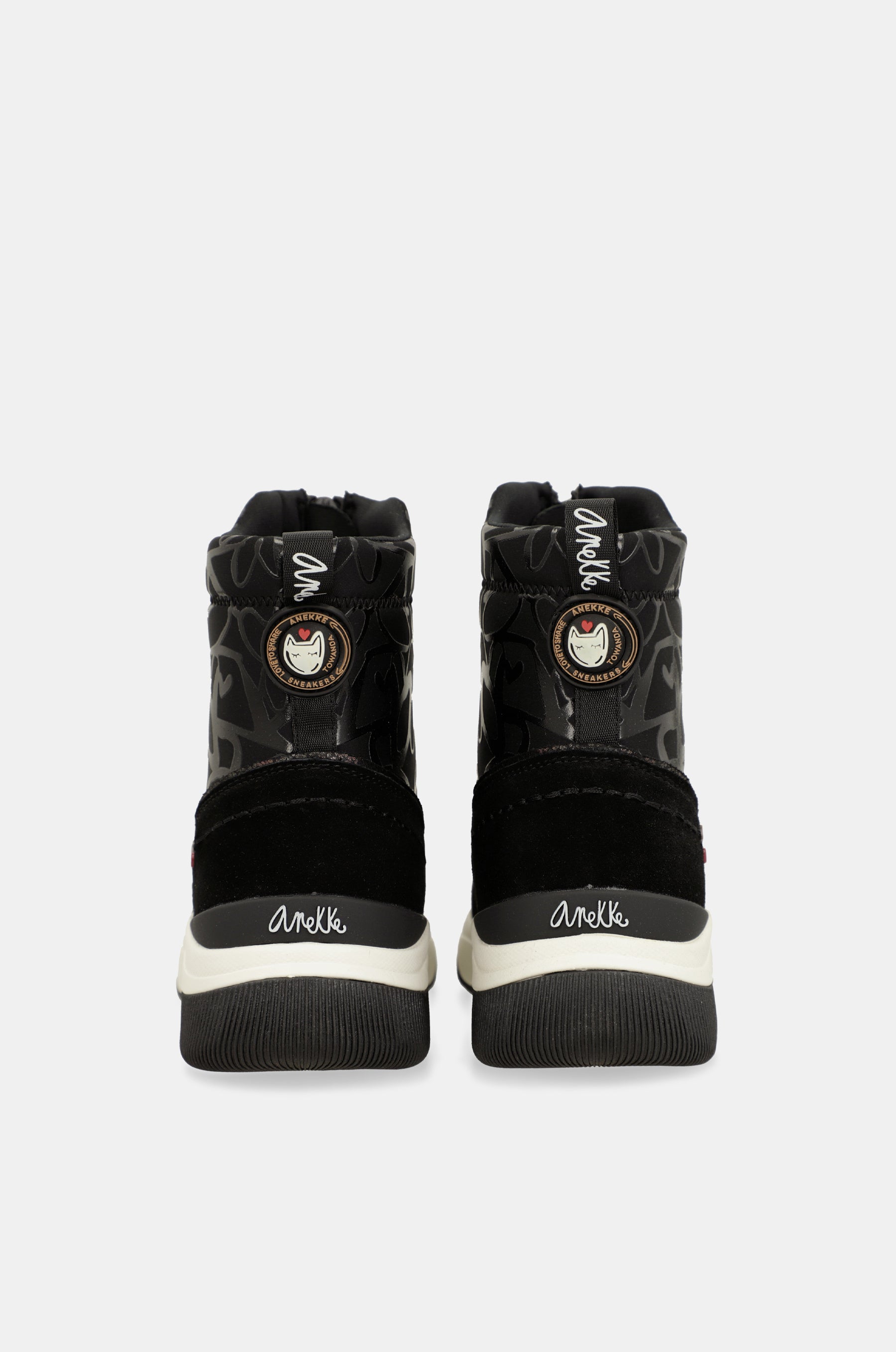 Elegante schwarze sportliche Stiefelette