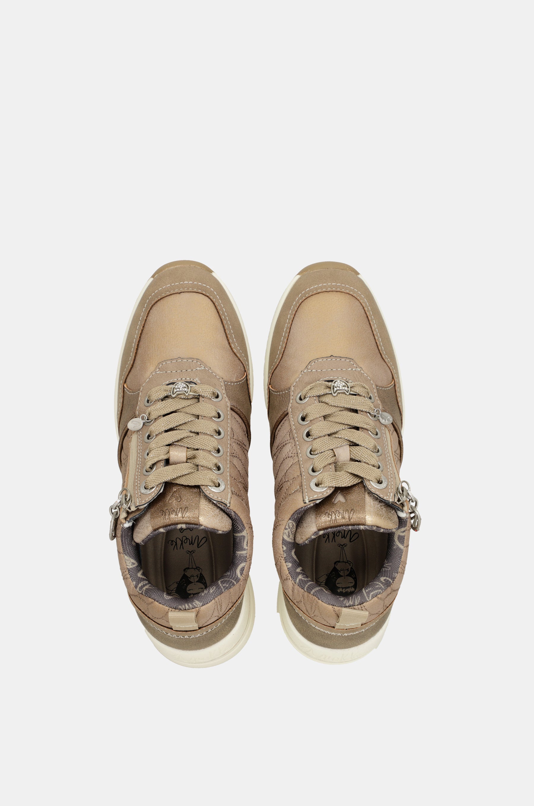 Braune Sneakers mit Keilabsatz von Dreams