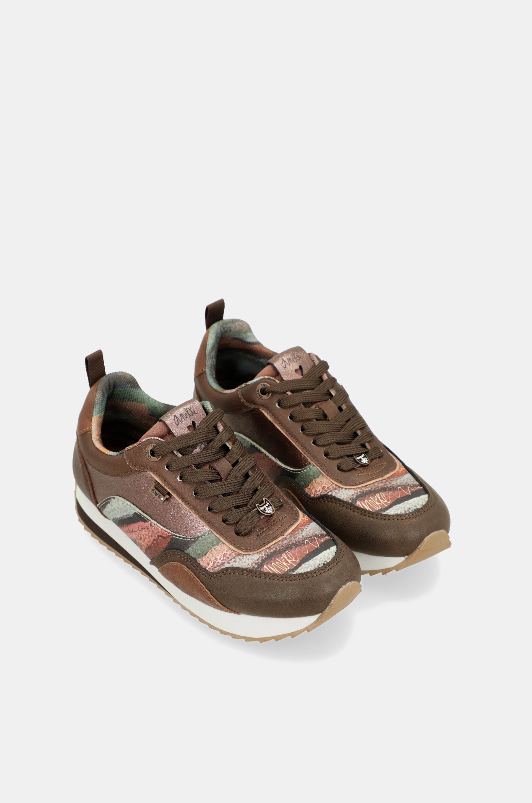 Sneaker mit Reise-Print