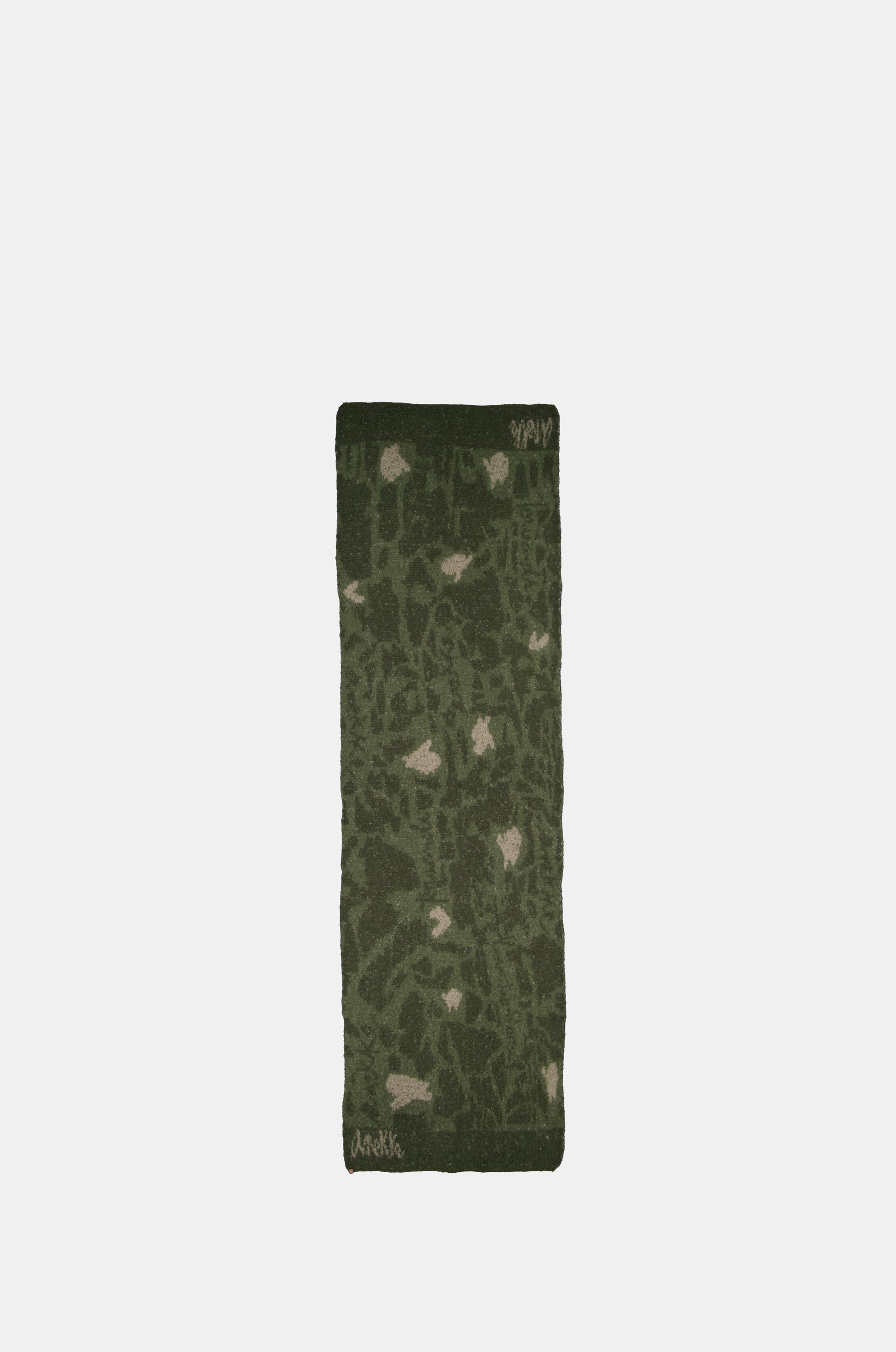 Grüner Strickschal