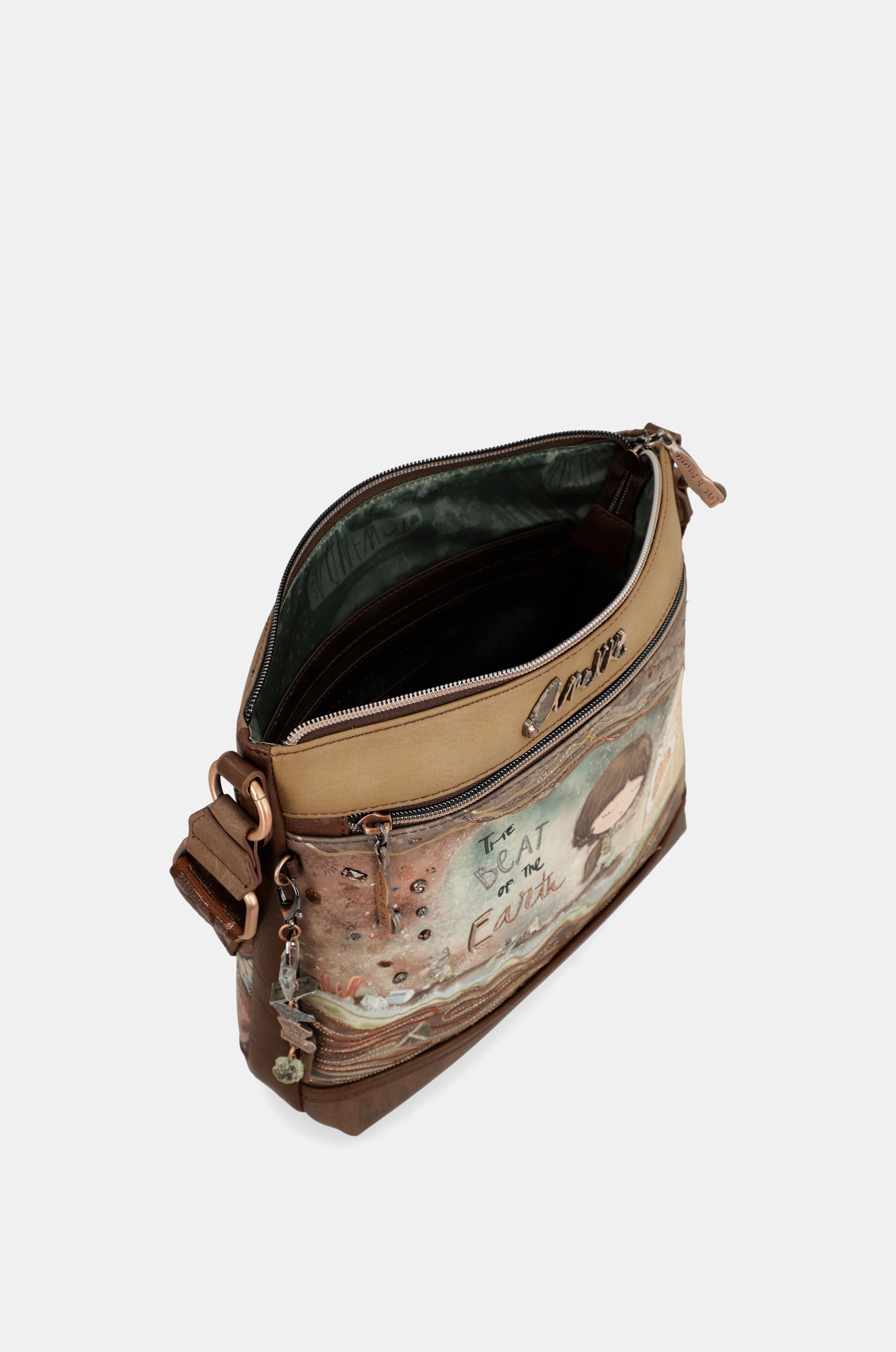 Core mittelgroße Umhängetasche mit 3 Fächern