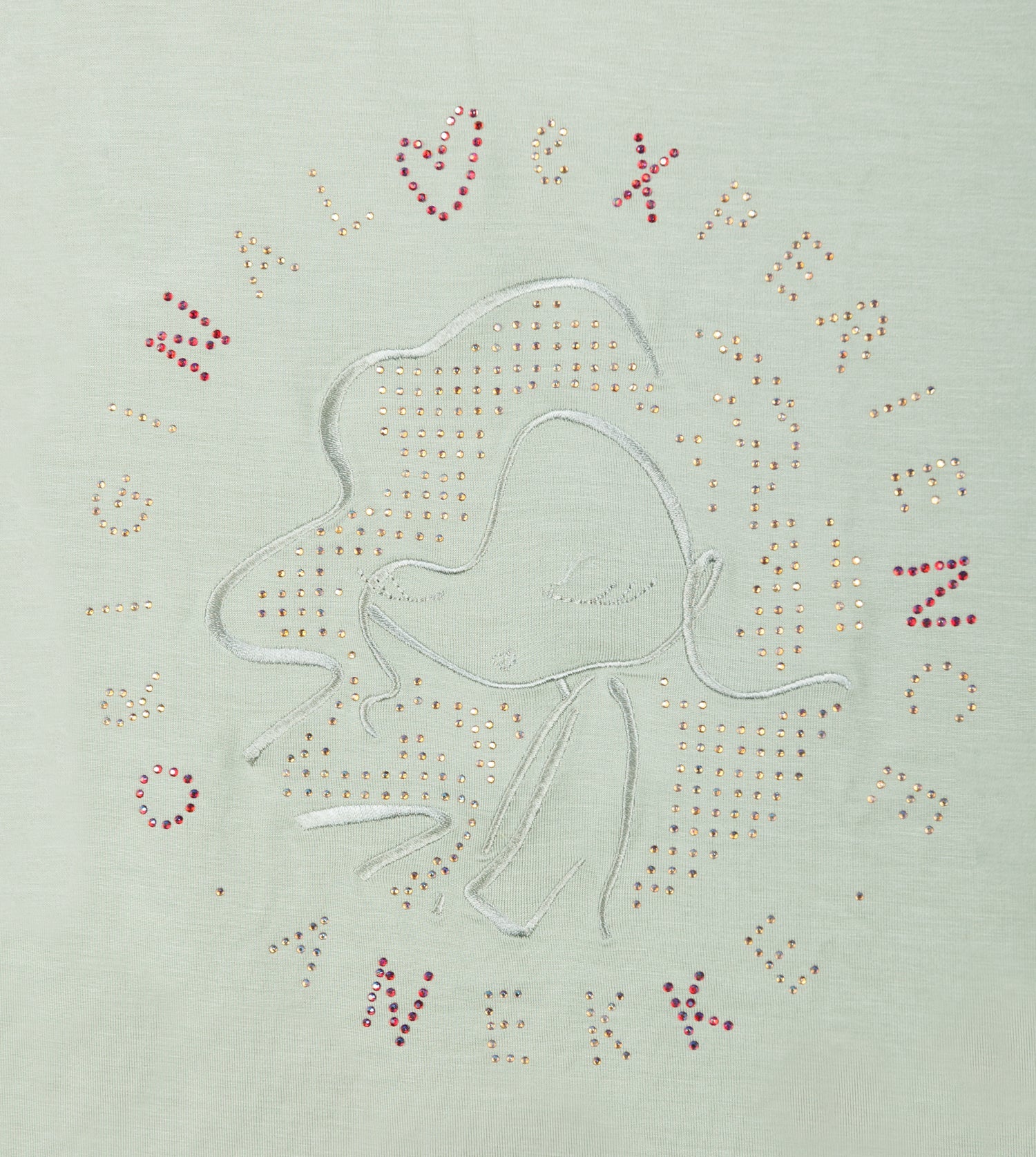 Grünes Kurzarm-T-Shirt Memories