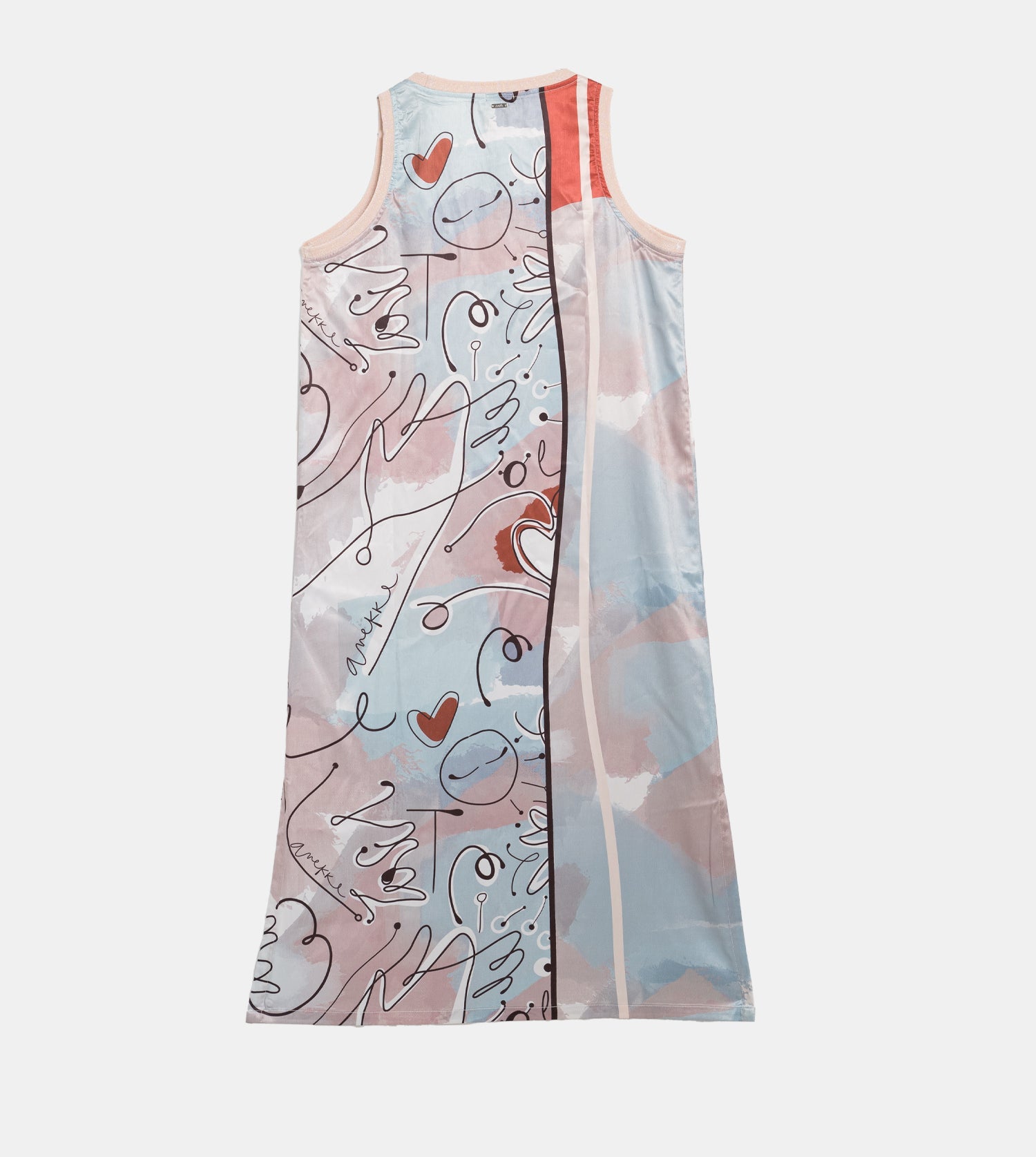 Langes ärmelloses Kleid Alma