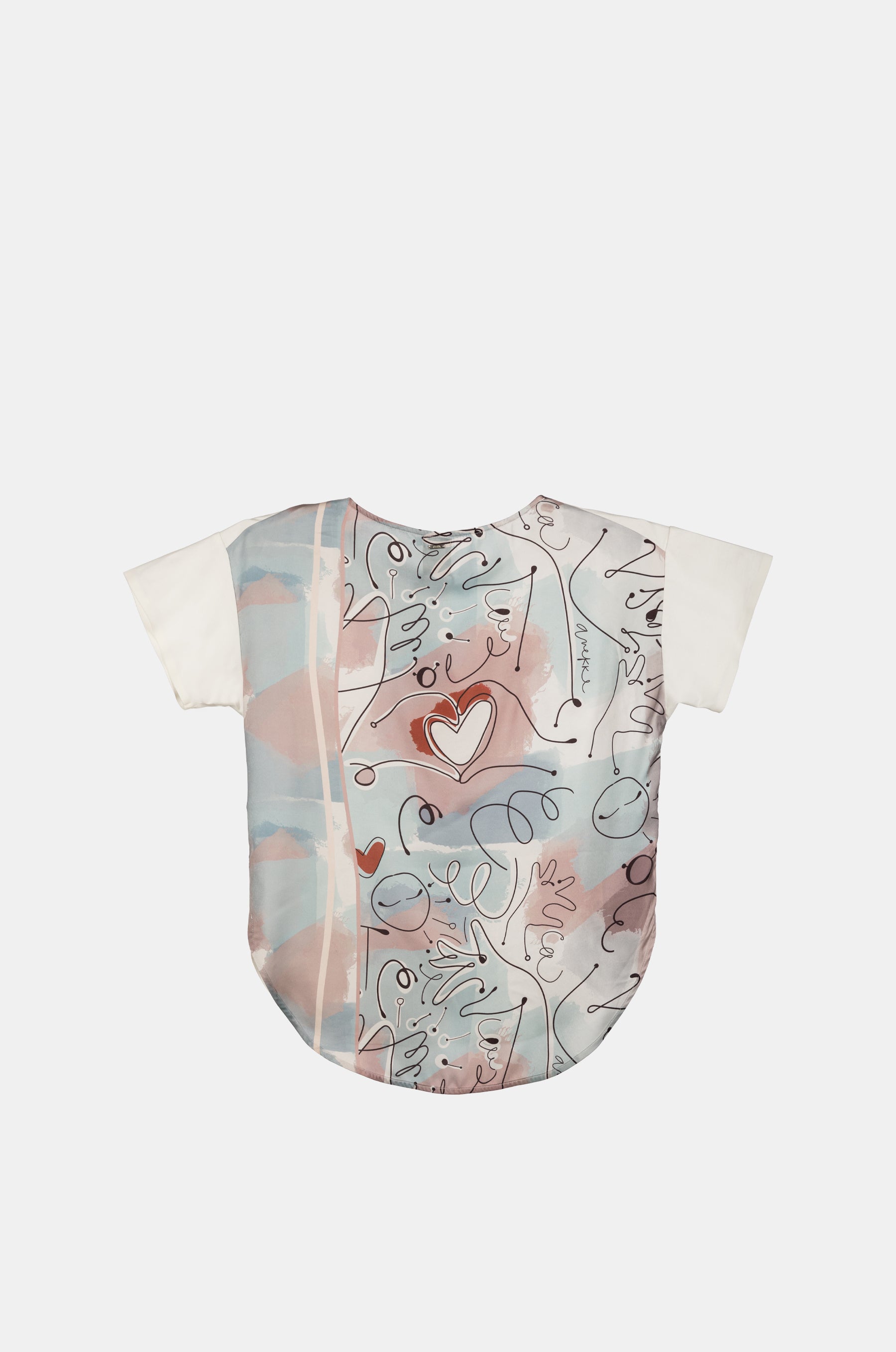 Bedrucktes Kurzarm-T-Shirt Alma