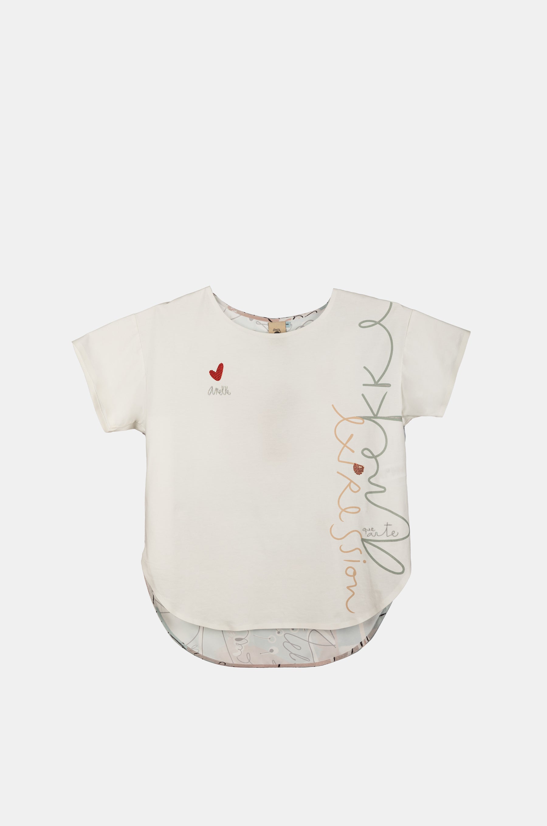 Bedrucktes Kurzarm-T-Shirt Alma