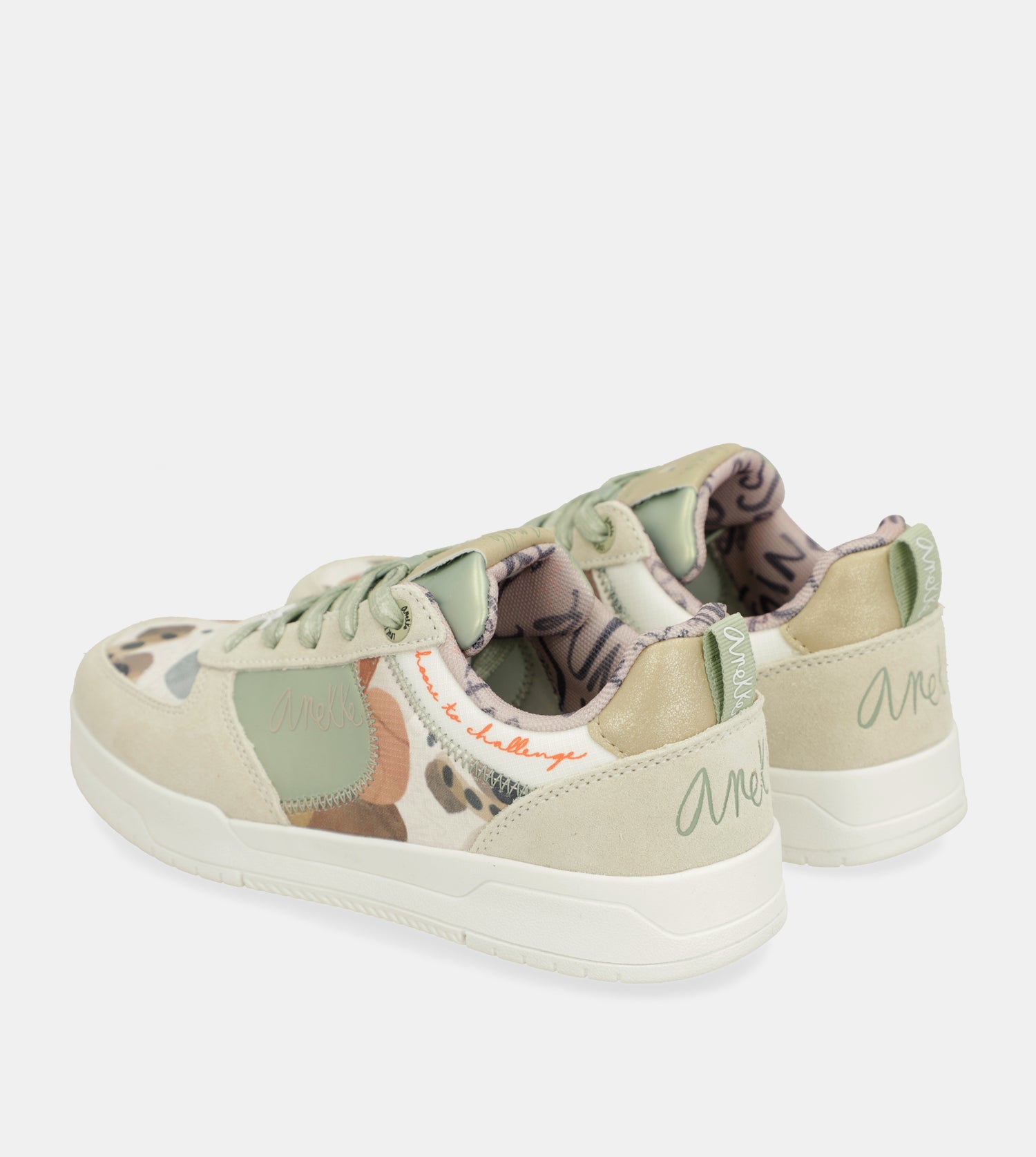 Grüne Retro-Sneakers