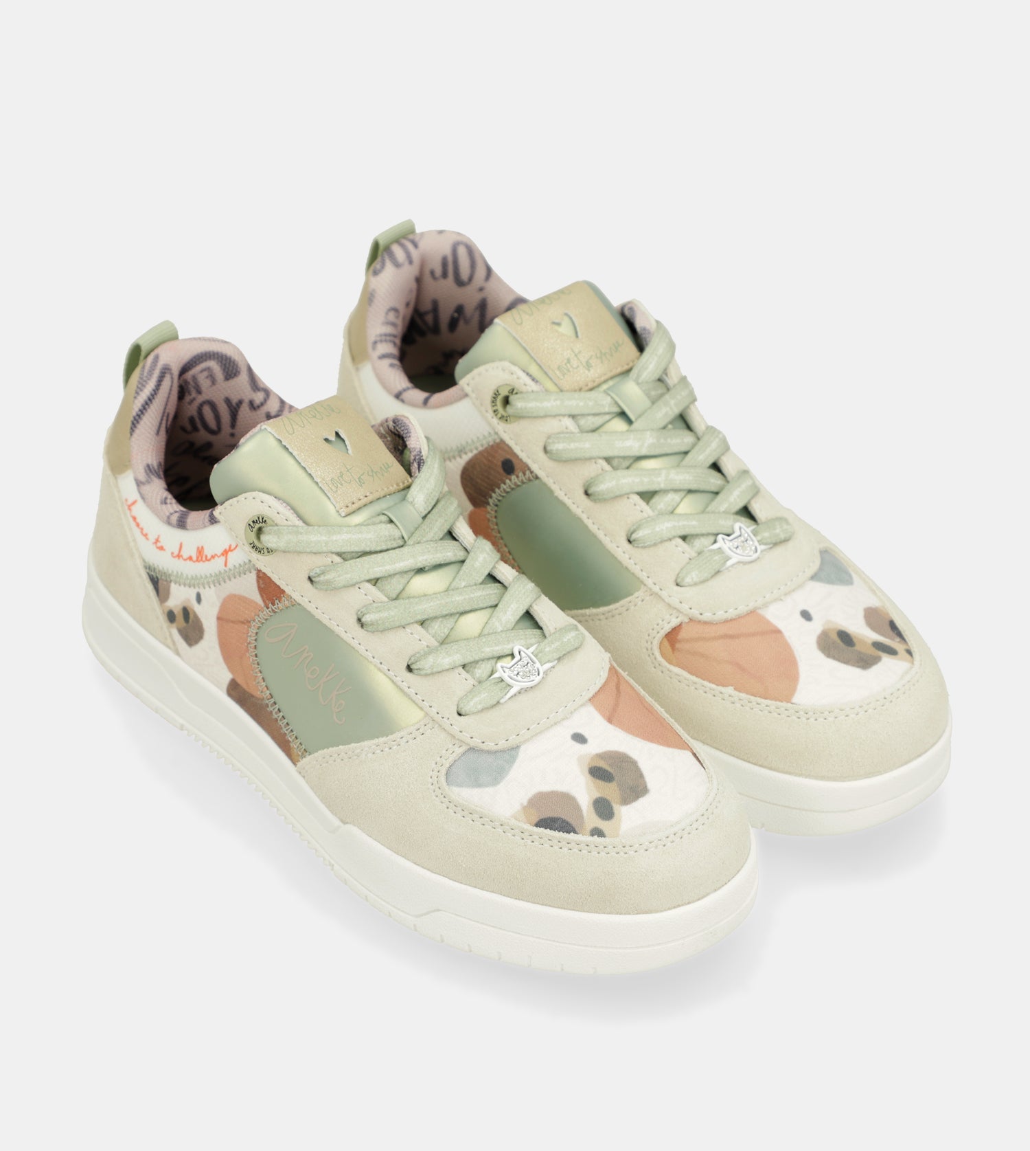 Grüne Retro-Sneakers