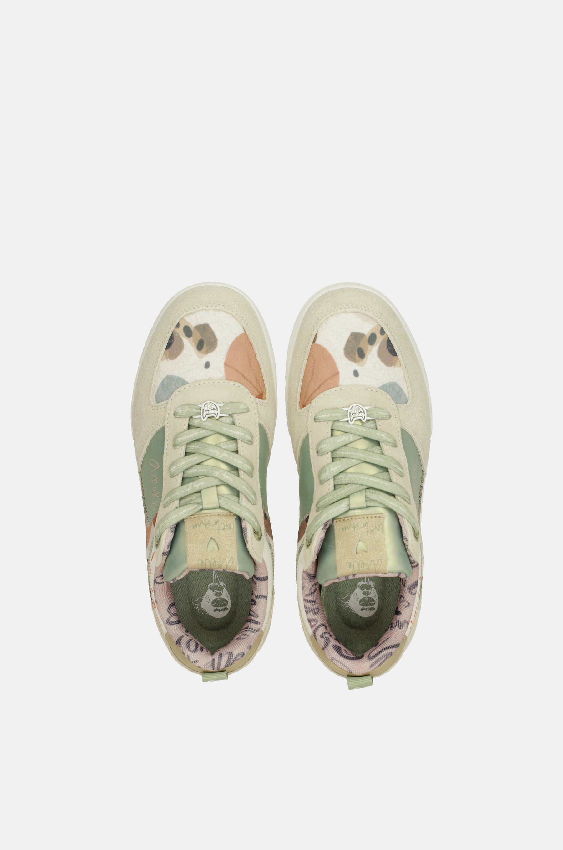 Grüne Retro-Sneakers