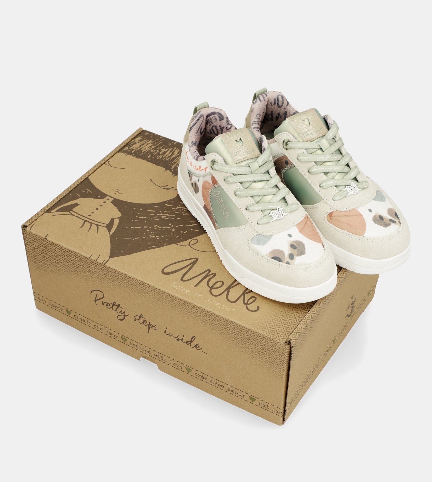 Grüne Retro-Sneakers
