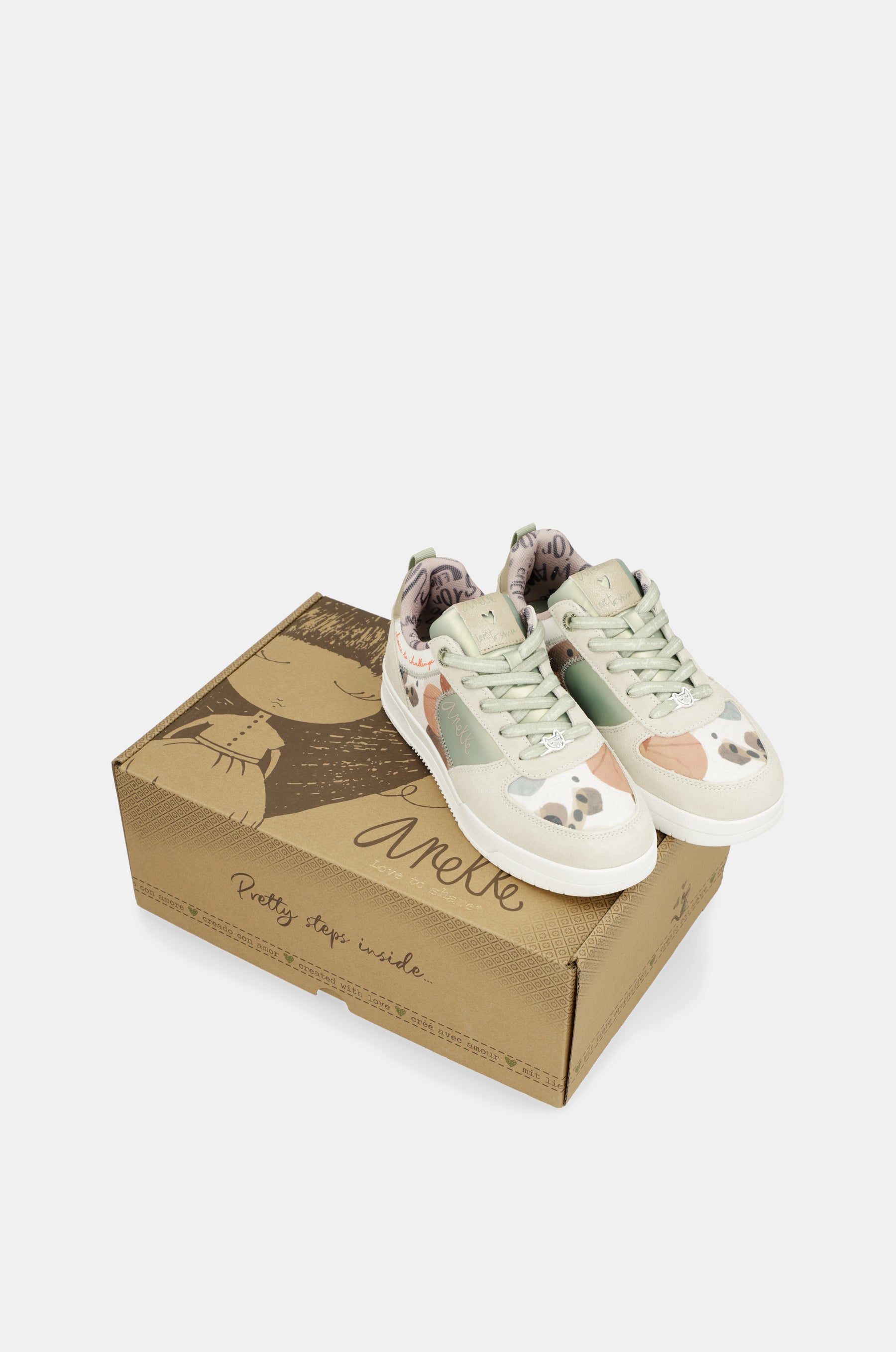 Grüne Retro-Sneakers