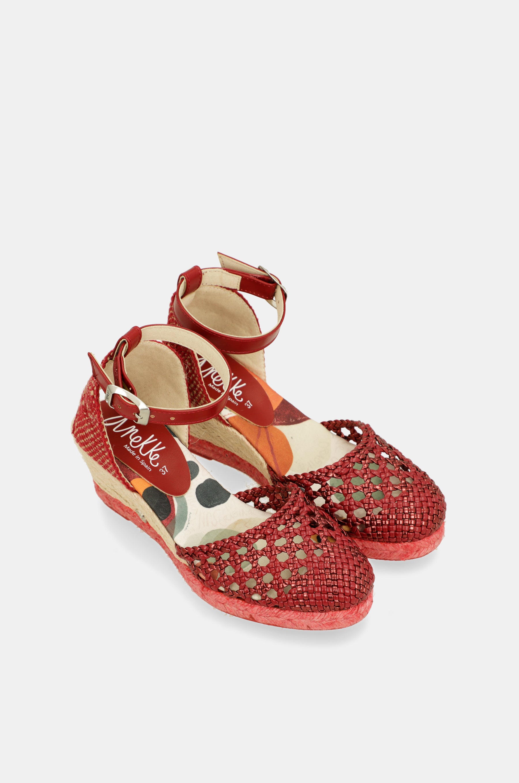 Rote Keilsandalen Alma
