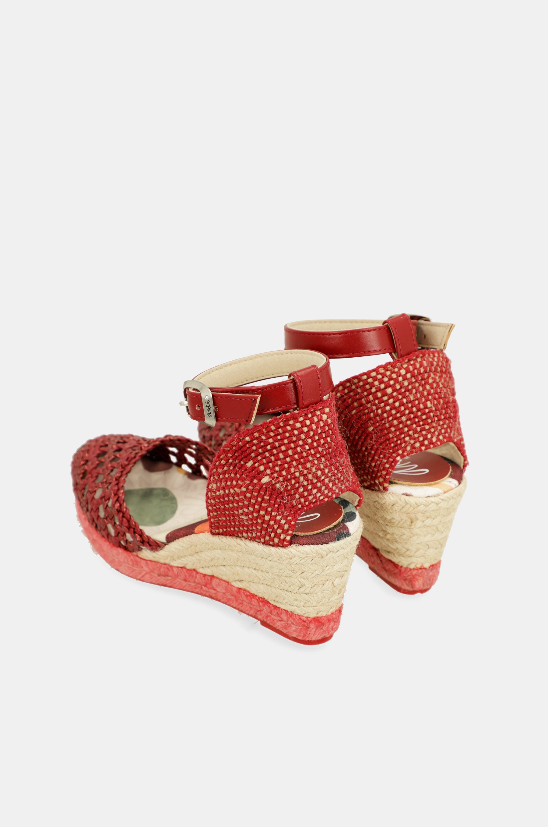 Rote Keilsandalen Alma