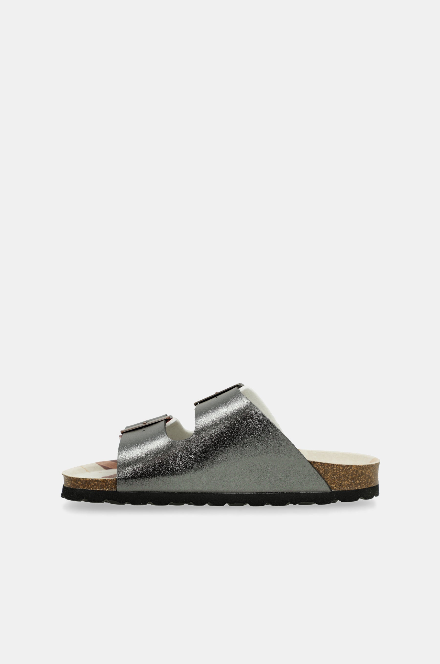 Schwarze mehrfarbige Bio-Sandalen