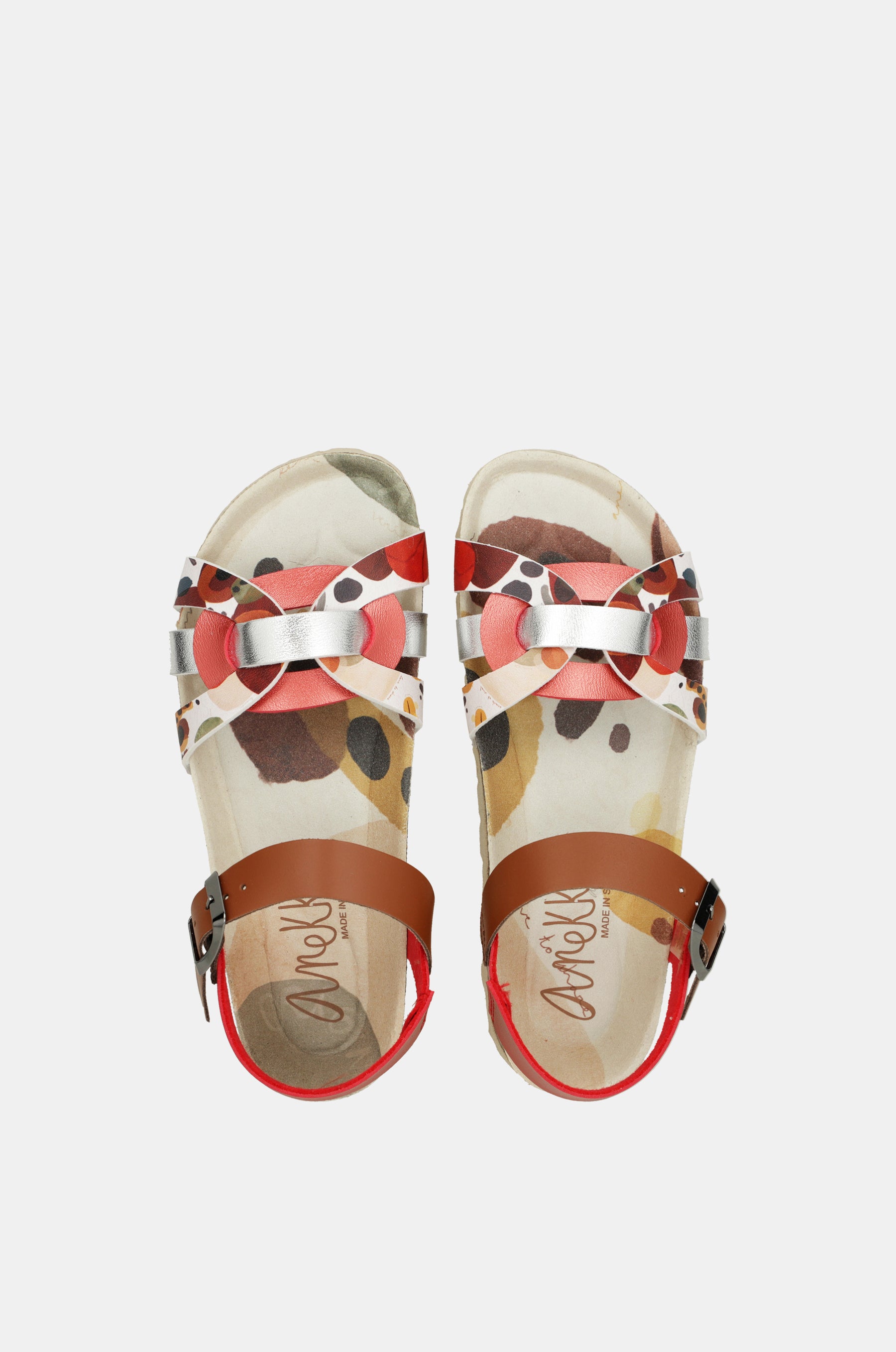 Alma rote Sandalen mit Riemchen