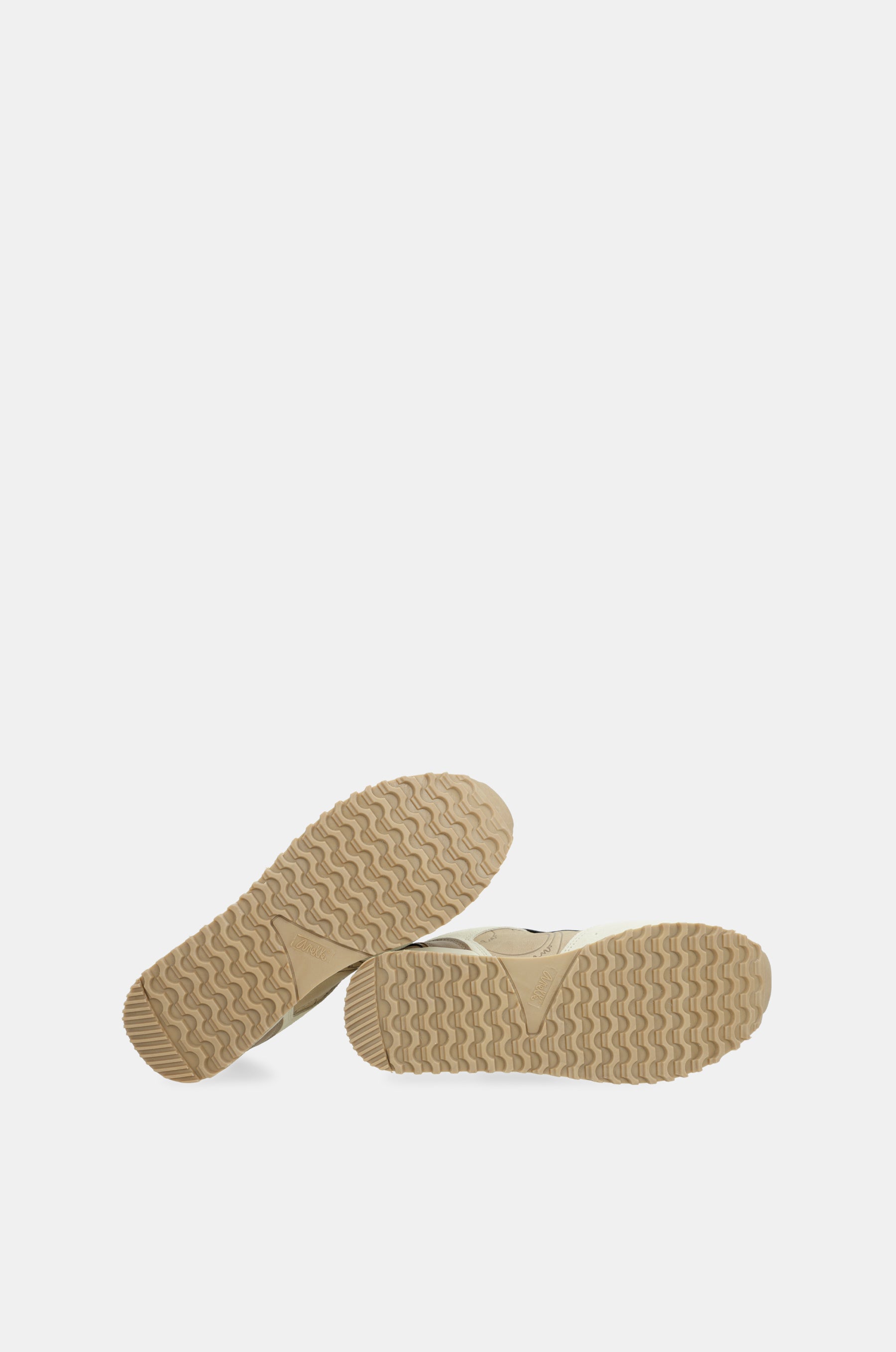 Beige Plattform-Sneakers