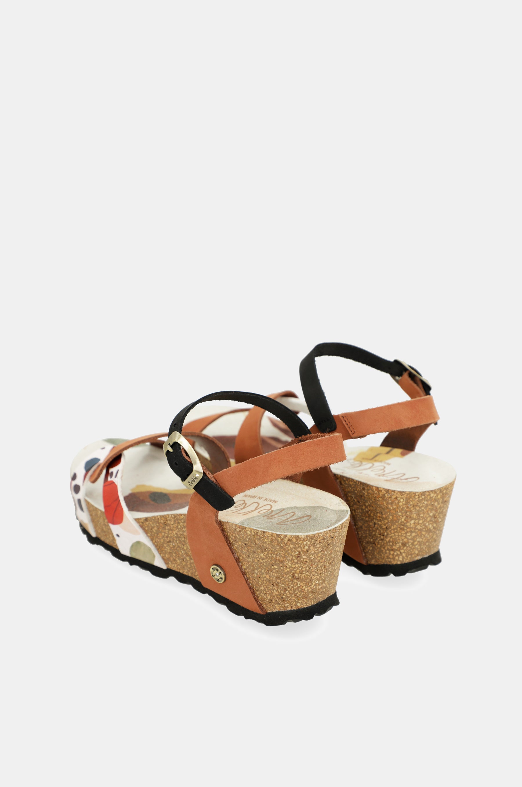 Keilsandalen bio mit Lederriemen