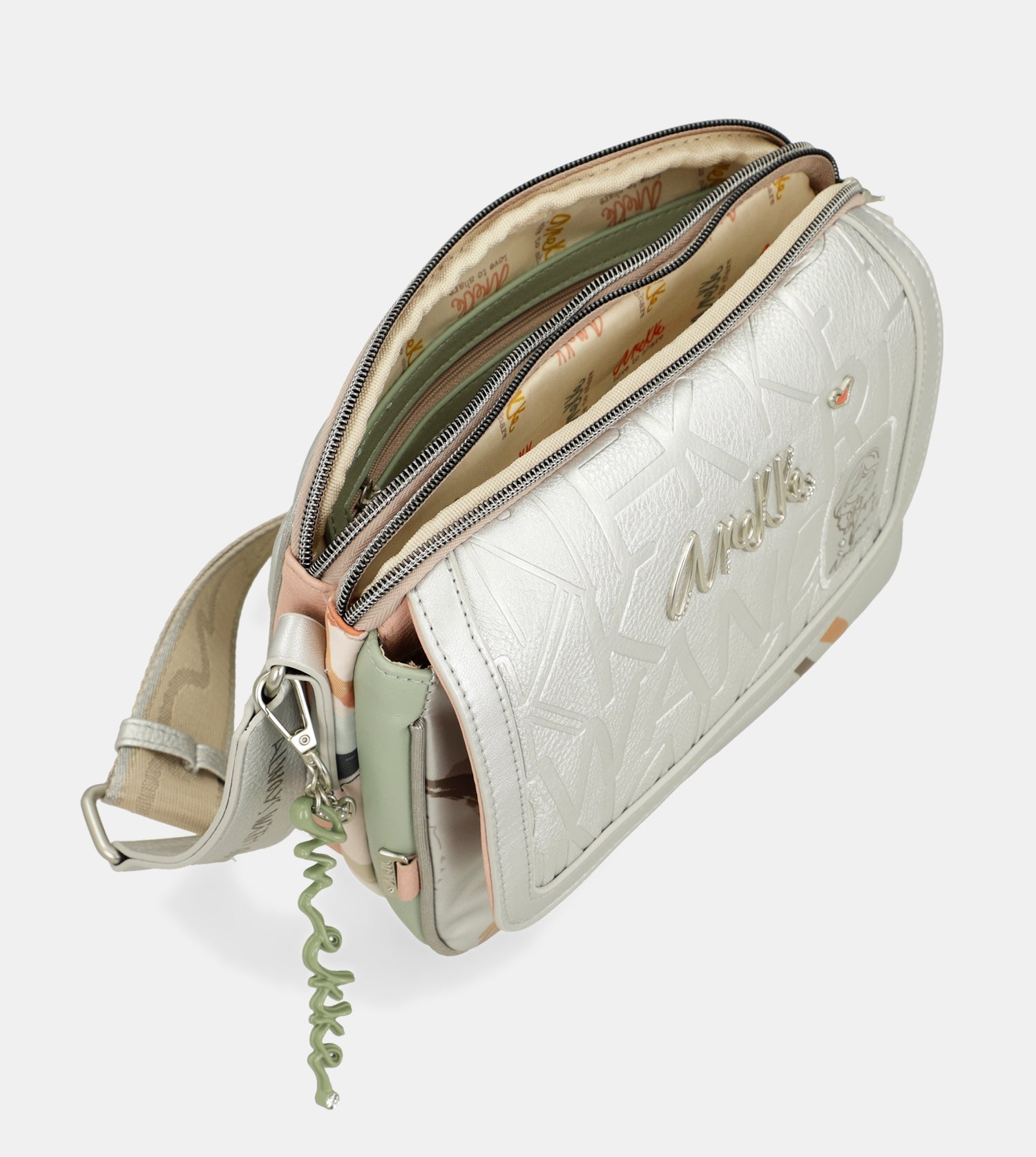 Umhängetasche Alma mit ovaler Klappe