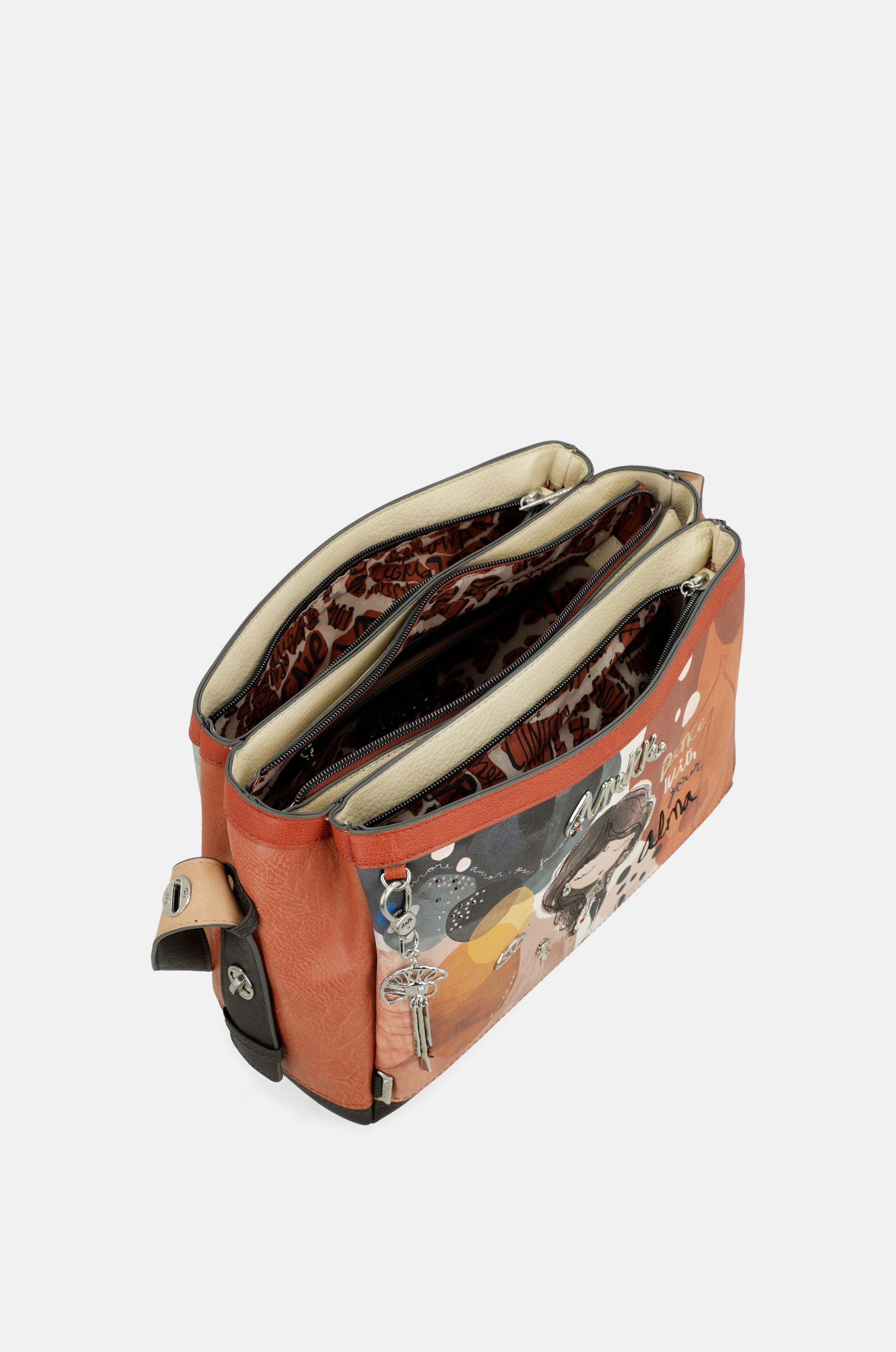 Tasche Alma mit drei Fächern
