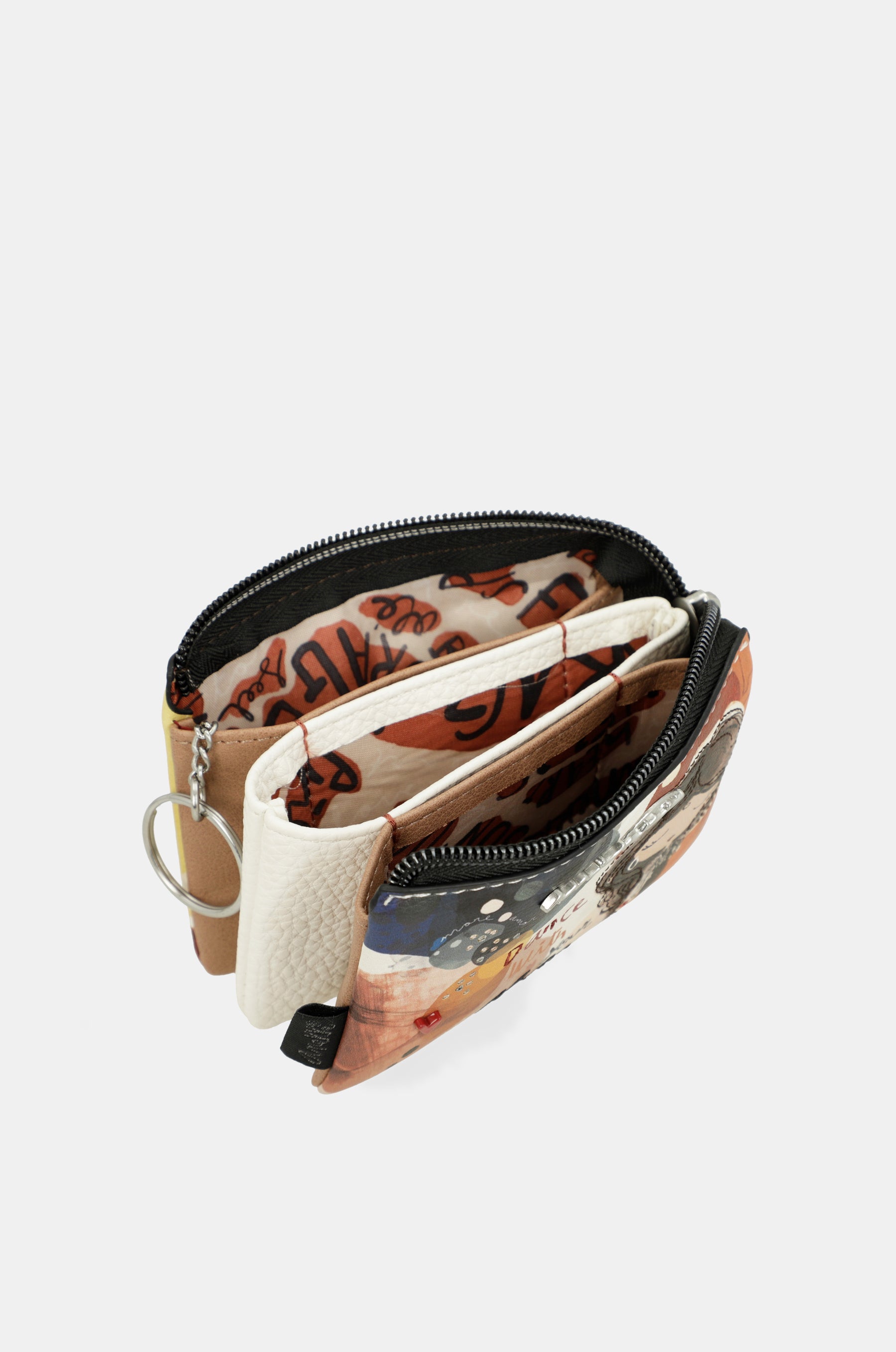 Münztasche Alma mit drei Fächern