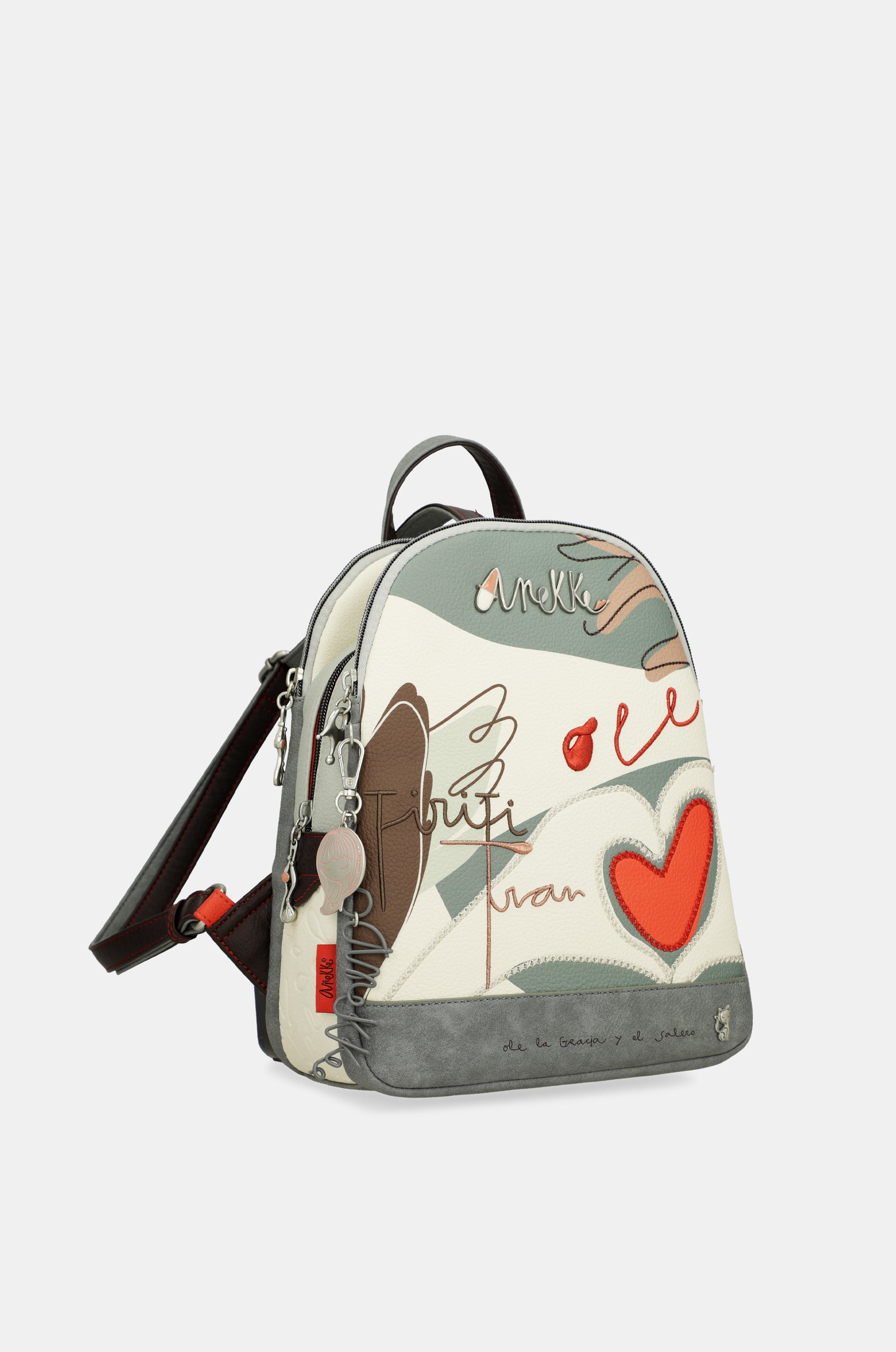 Rucksack Alma mit drei Fächern