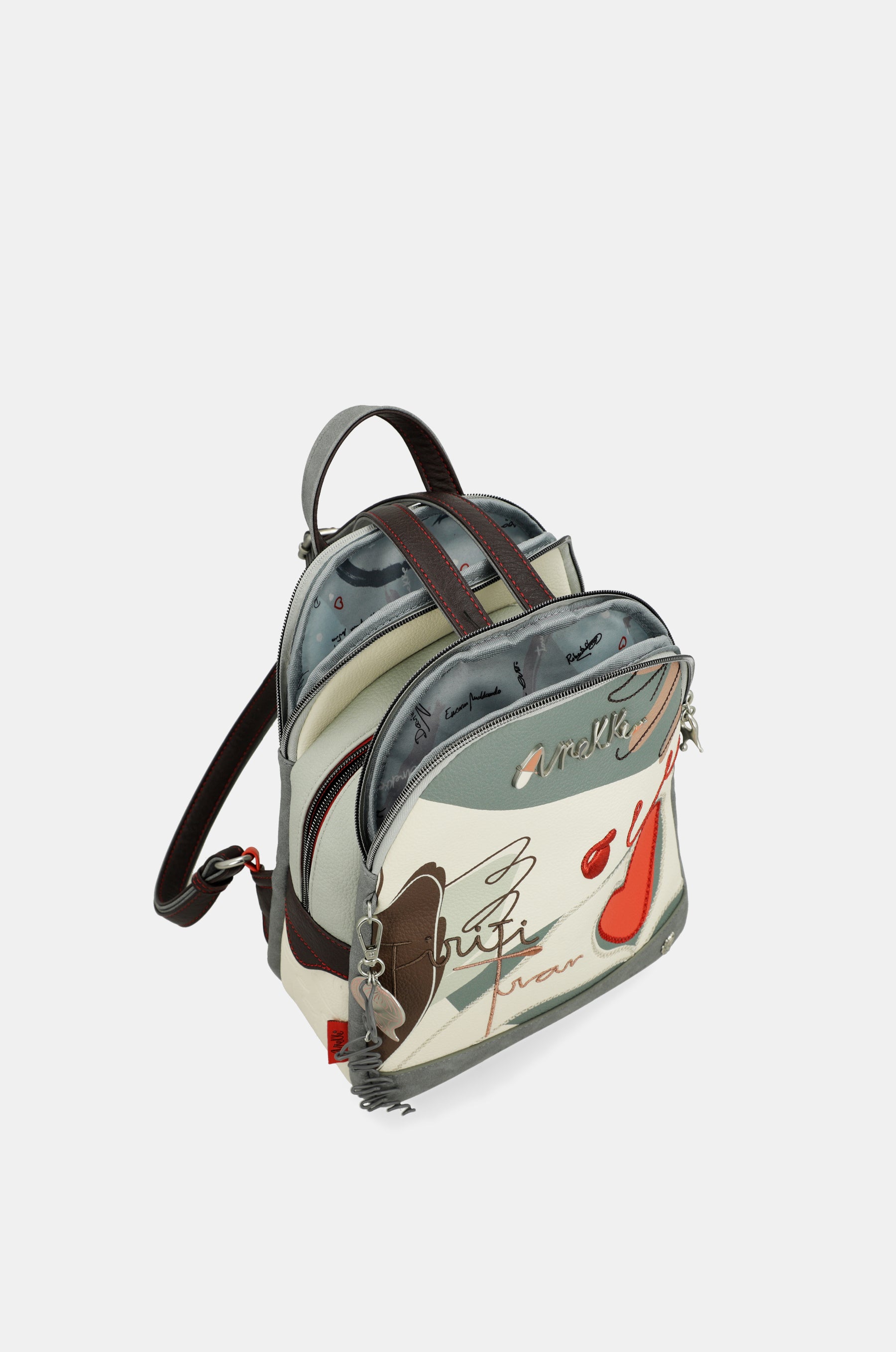 Rucksack Alma mit drei Fächern